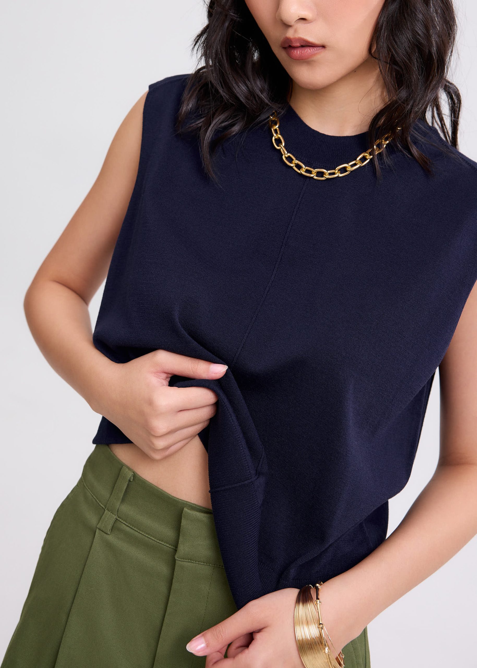 Gracie Knit Round Neck Tank Top - Image 11