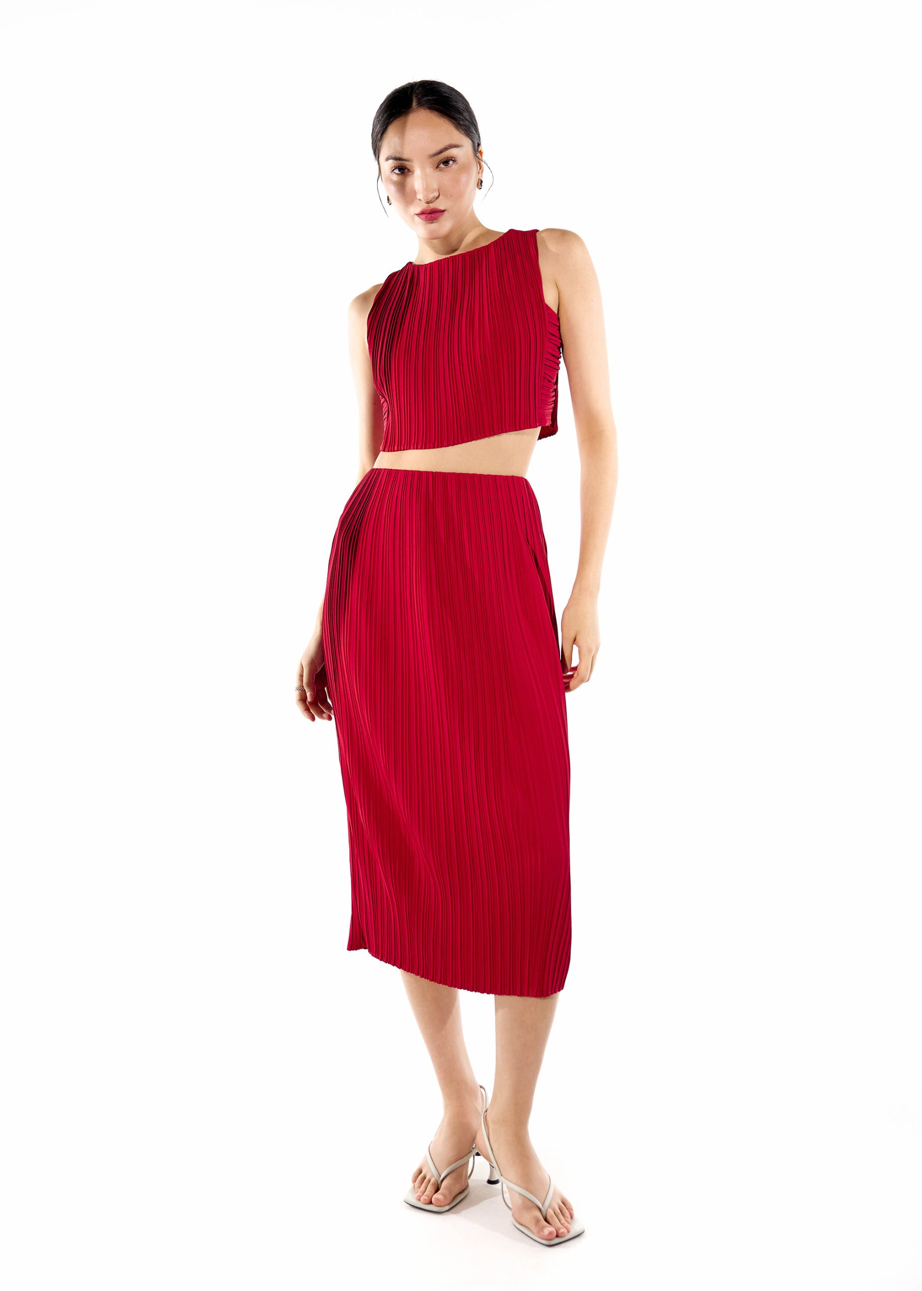 Gym Pleated Column Midi Skirt - Image 33