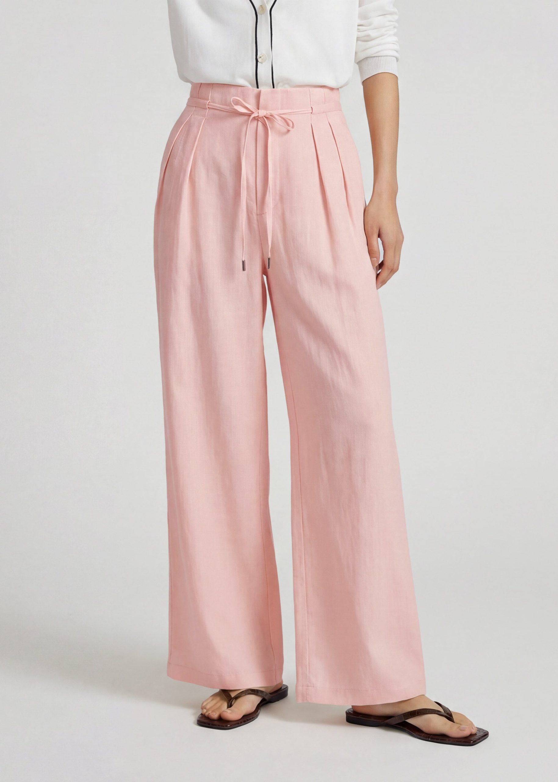 PETITE Nora Leggy??Premium Linen Pants - Image 3