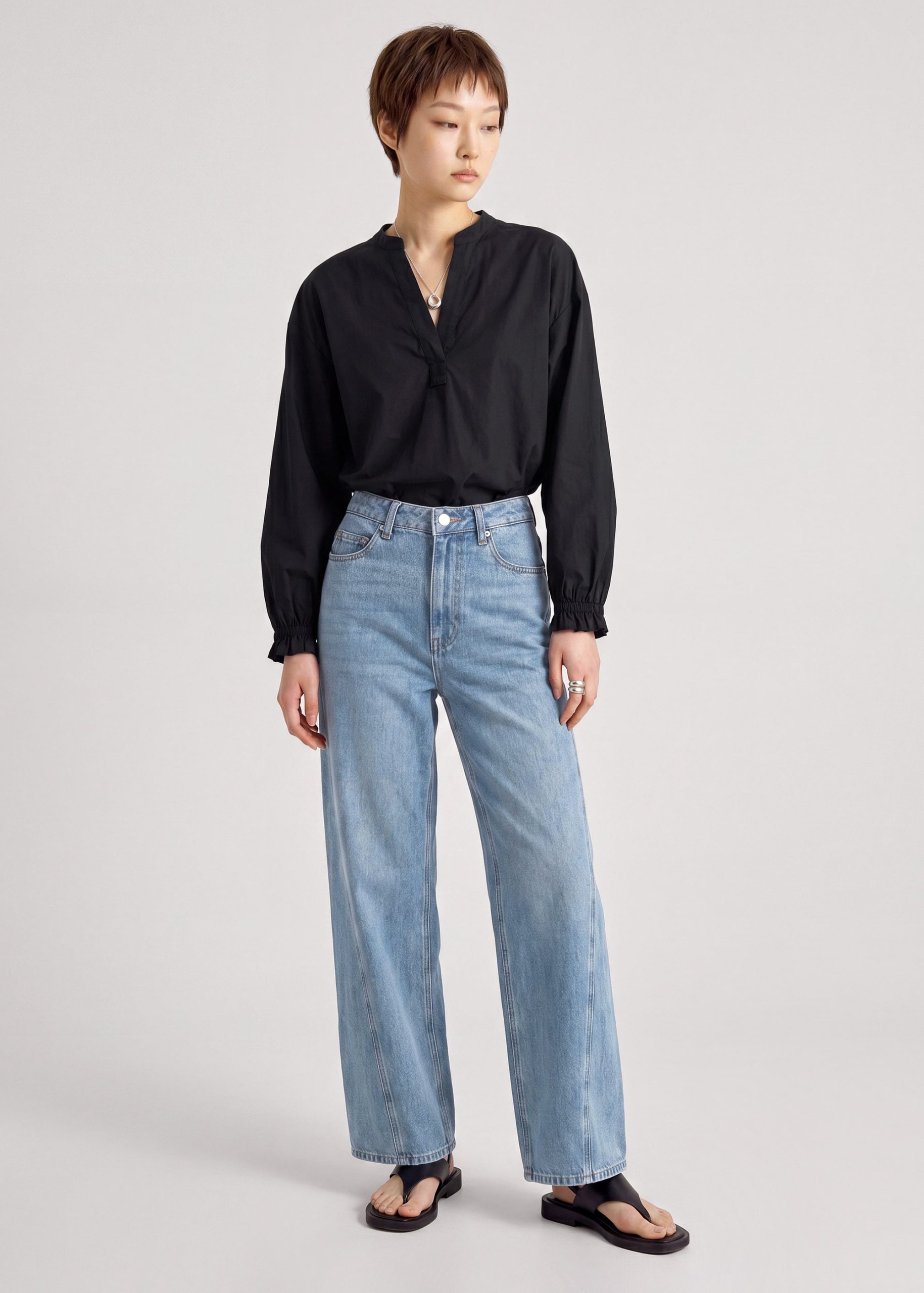 Oversized Puff Sleeve Shirt - Image 9
