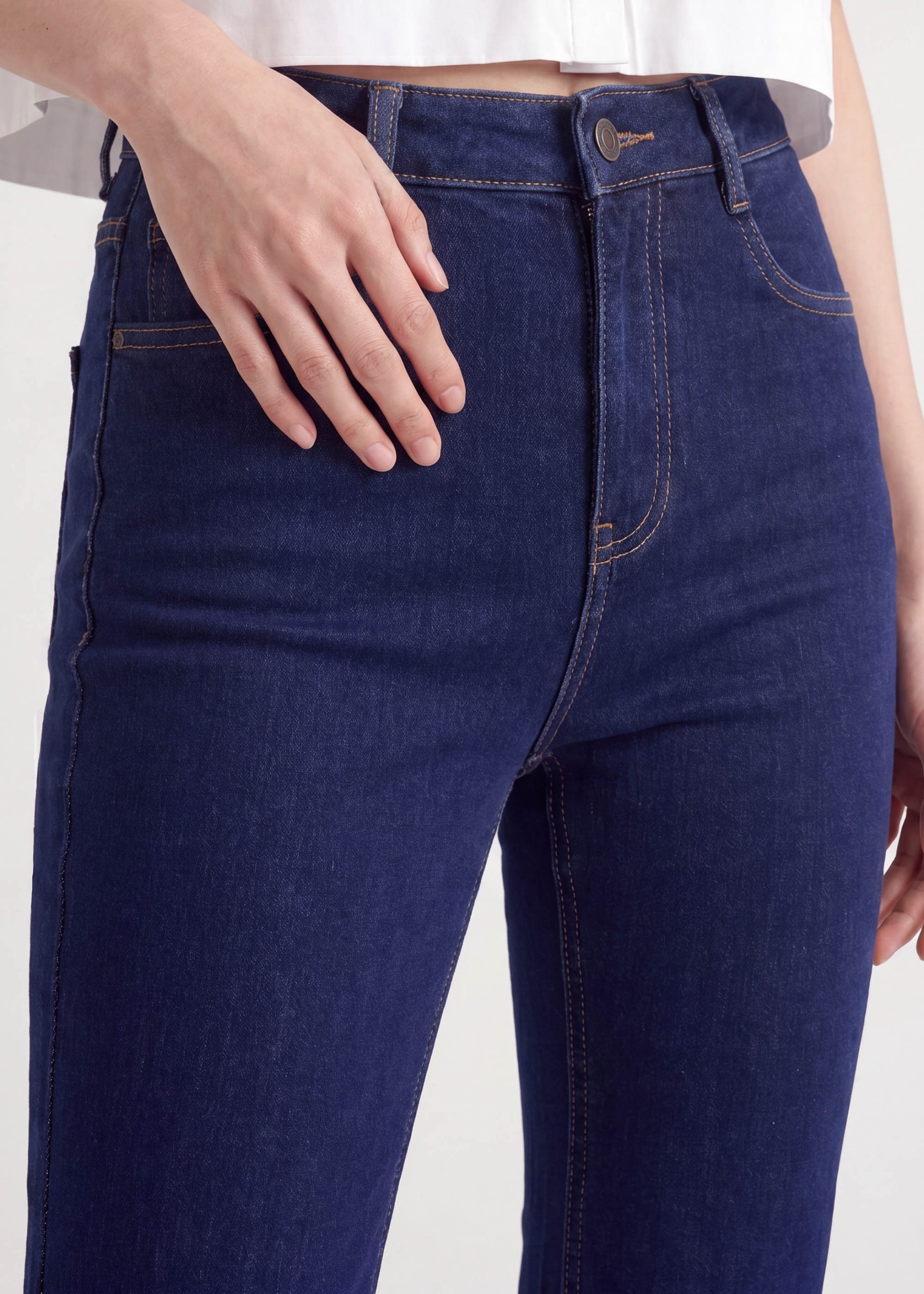 PETITE Addison Leggy??Kick Flare Jeans - Image 6