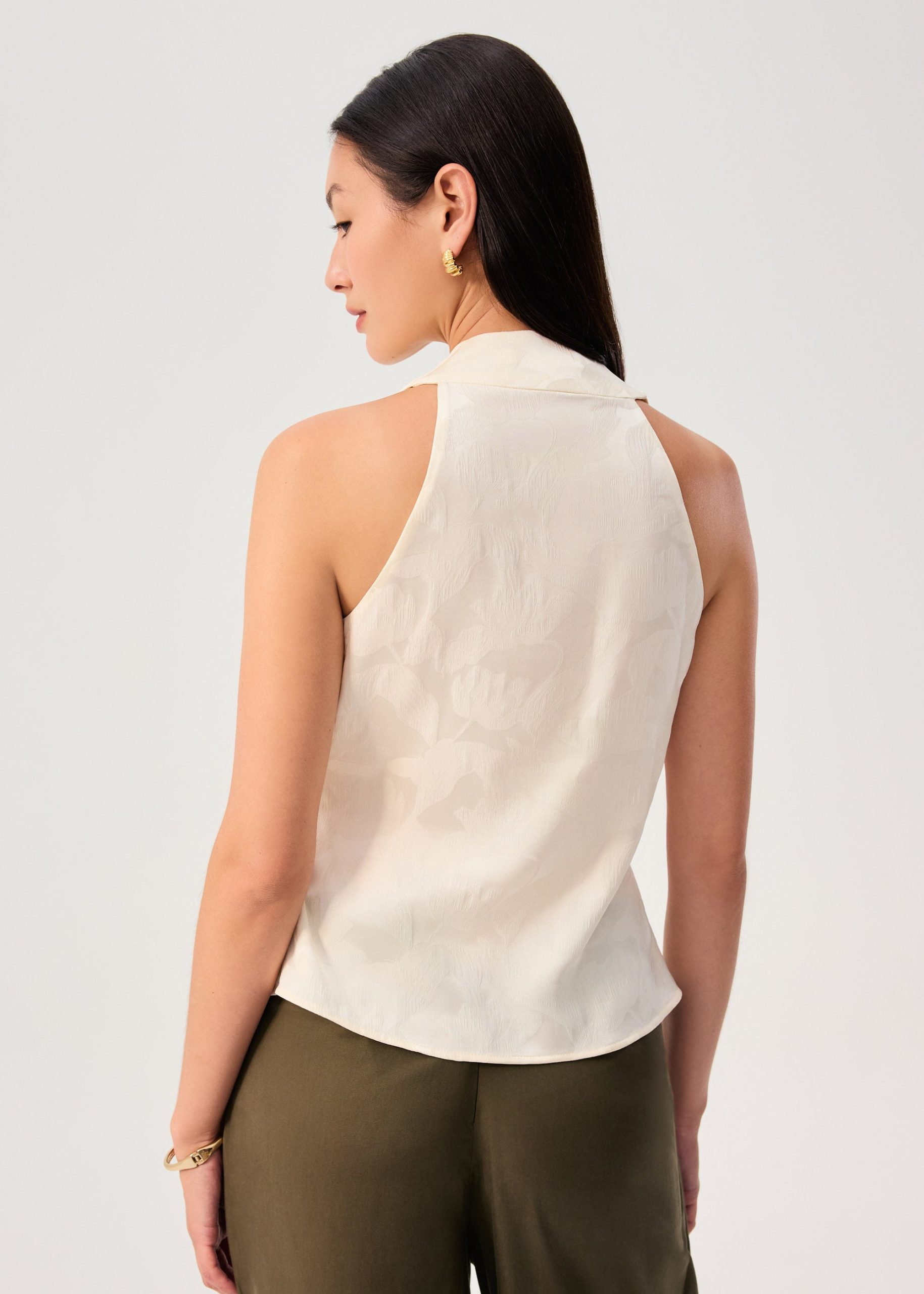 Kareena Front Wrap Satin Top - Image 8