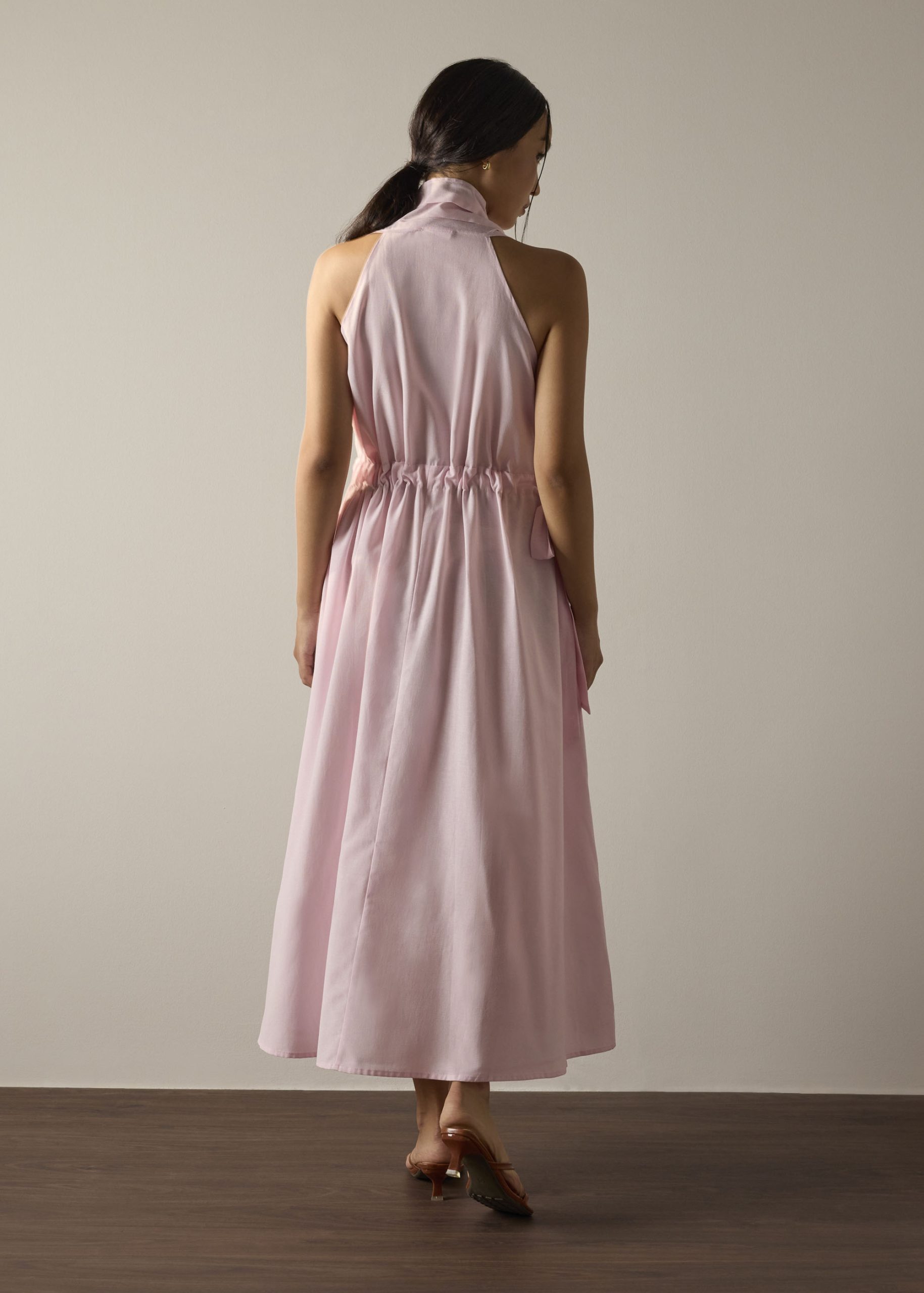 Fit & Flare Dress With Sash Tie - Image 12