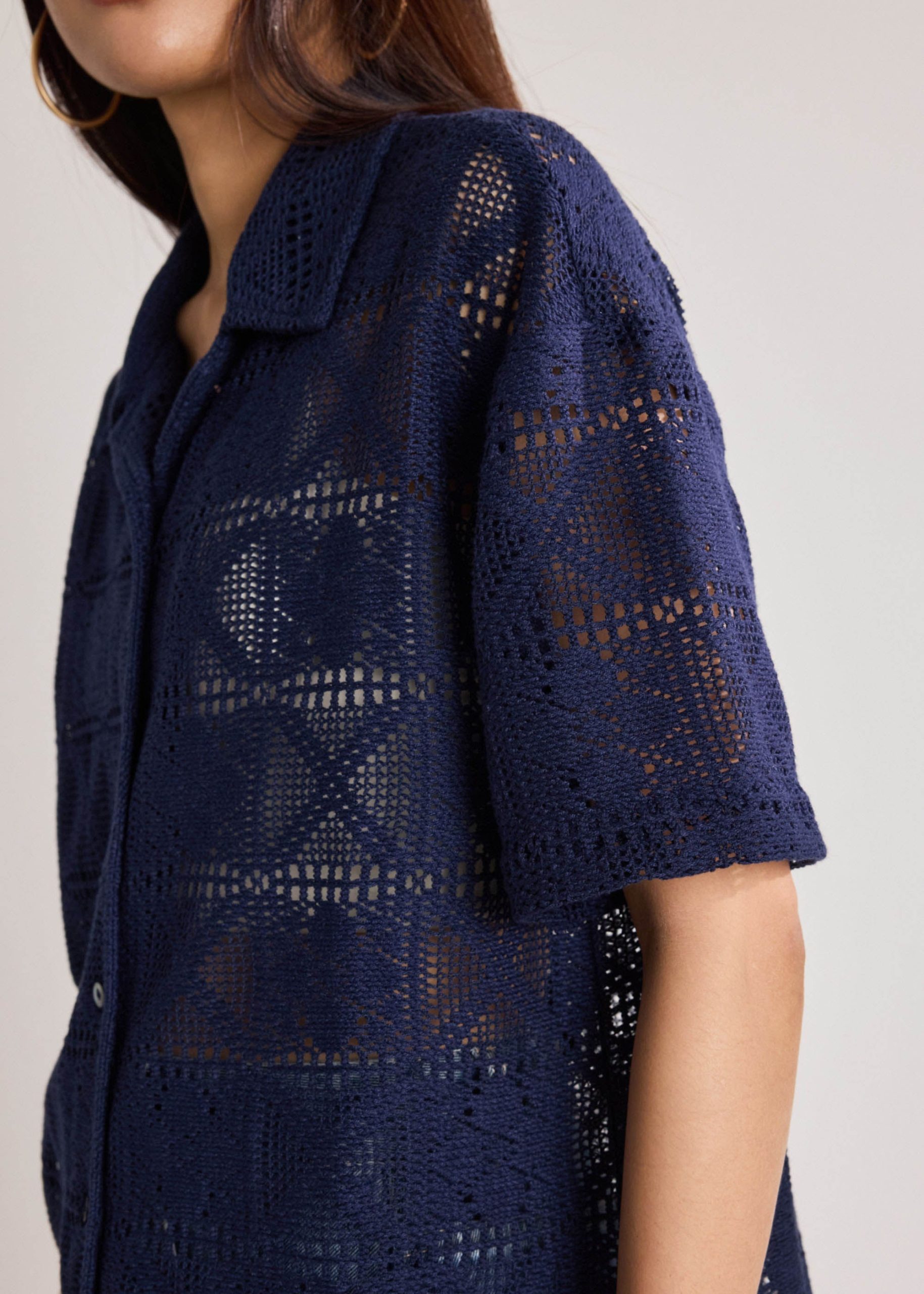 Crochet Relaxed Shirt - Image 6