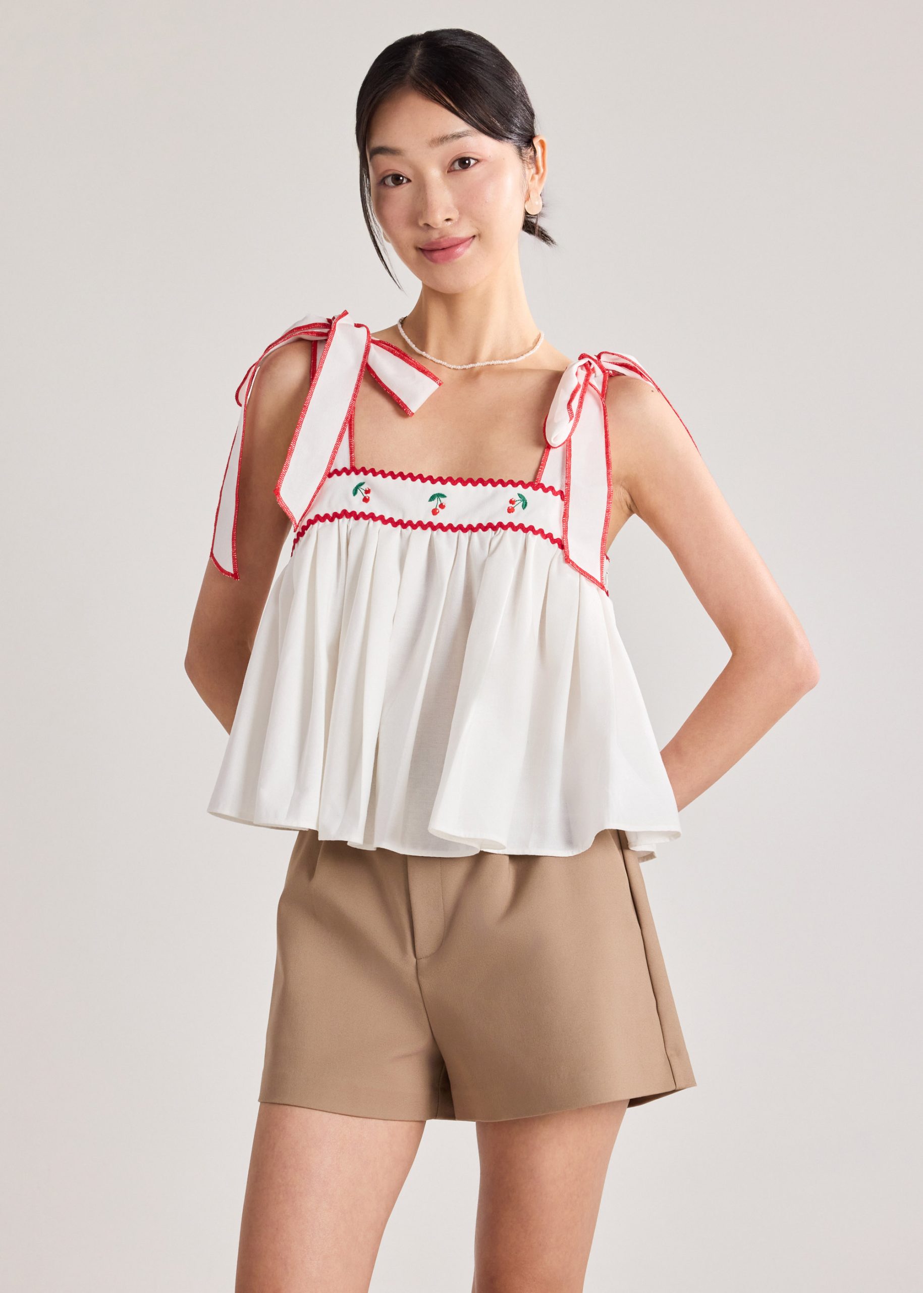Embroidered Babydoll Top - Image 3