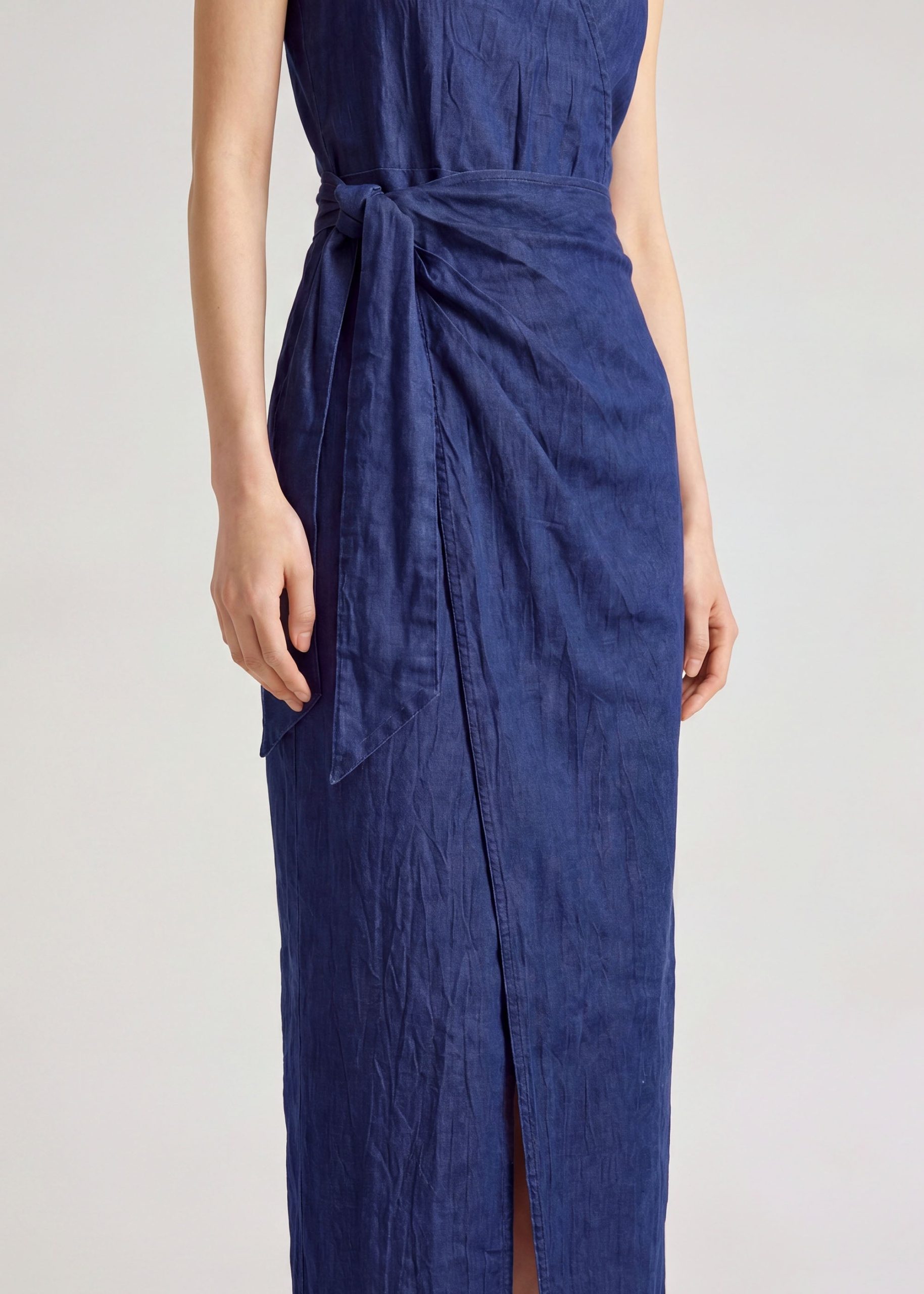 Denim Column Maxi Dress - Image 6