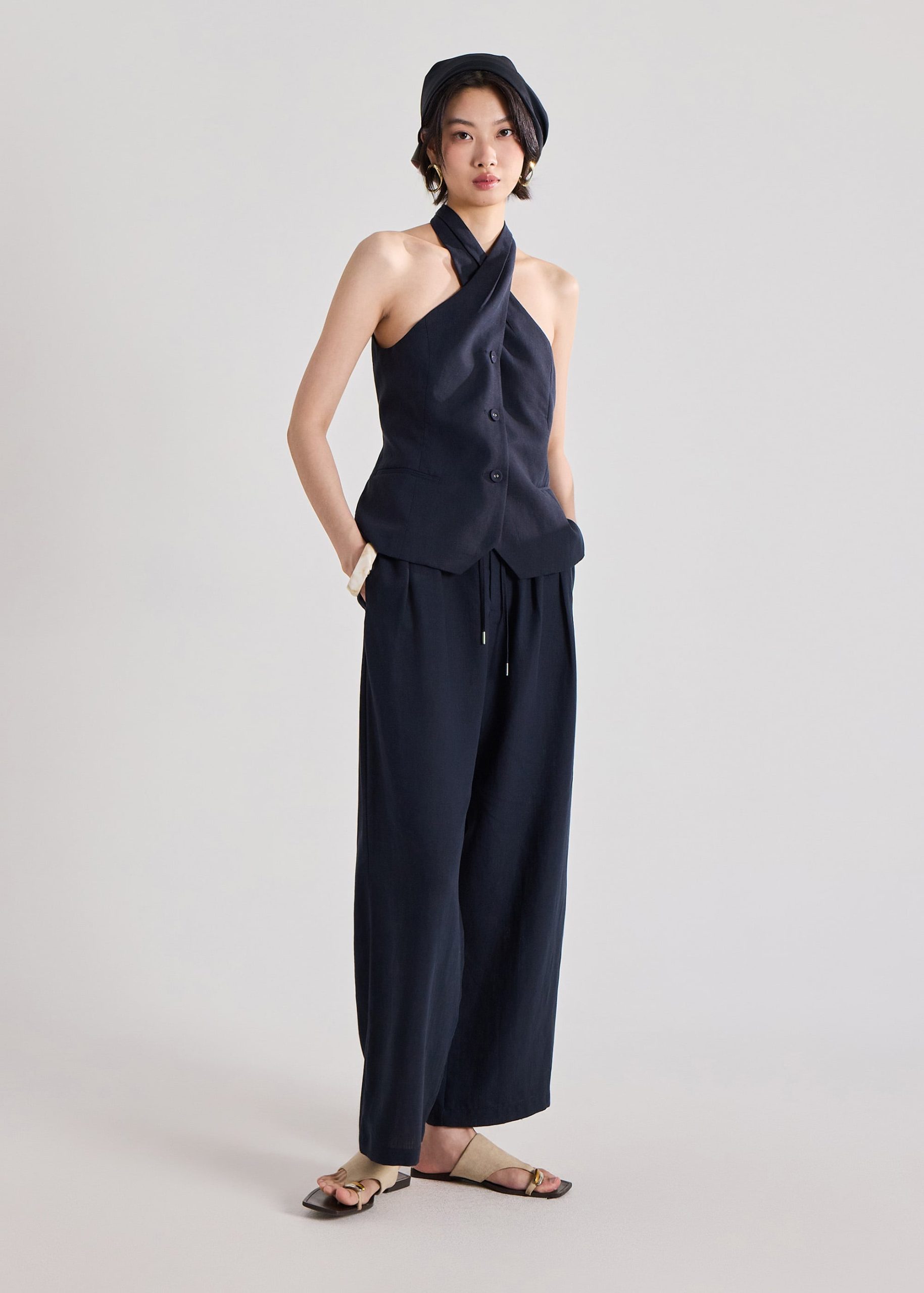 Akira Premium Linen Halter Top - Image 18