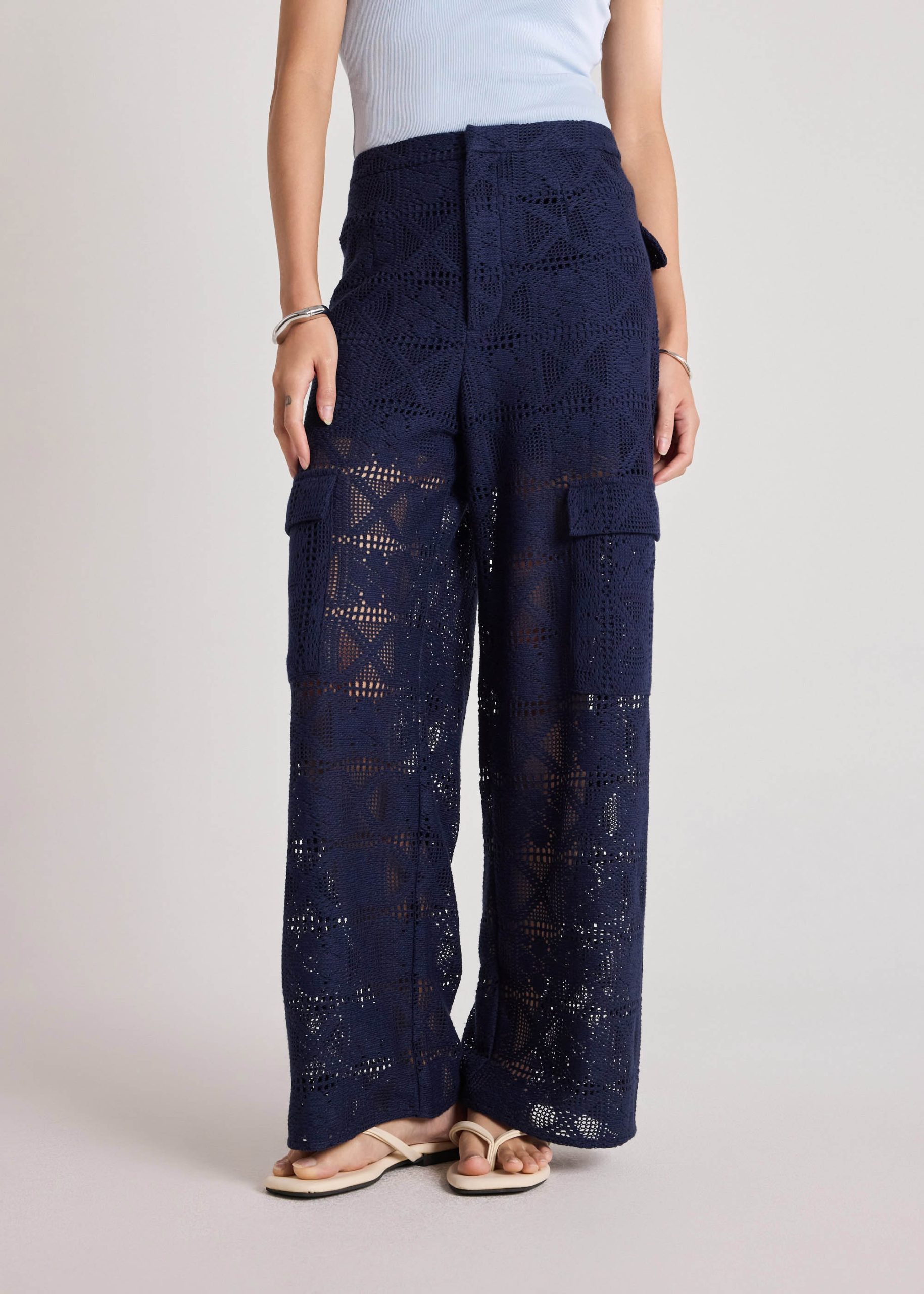 Crochet Cargo Pants - Image 3