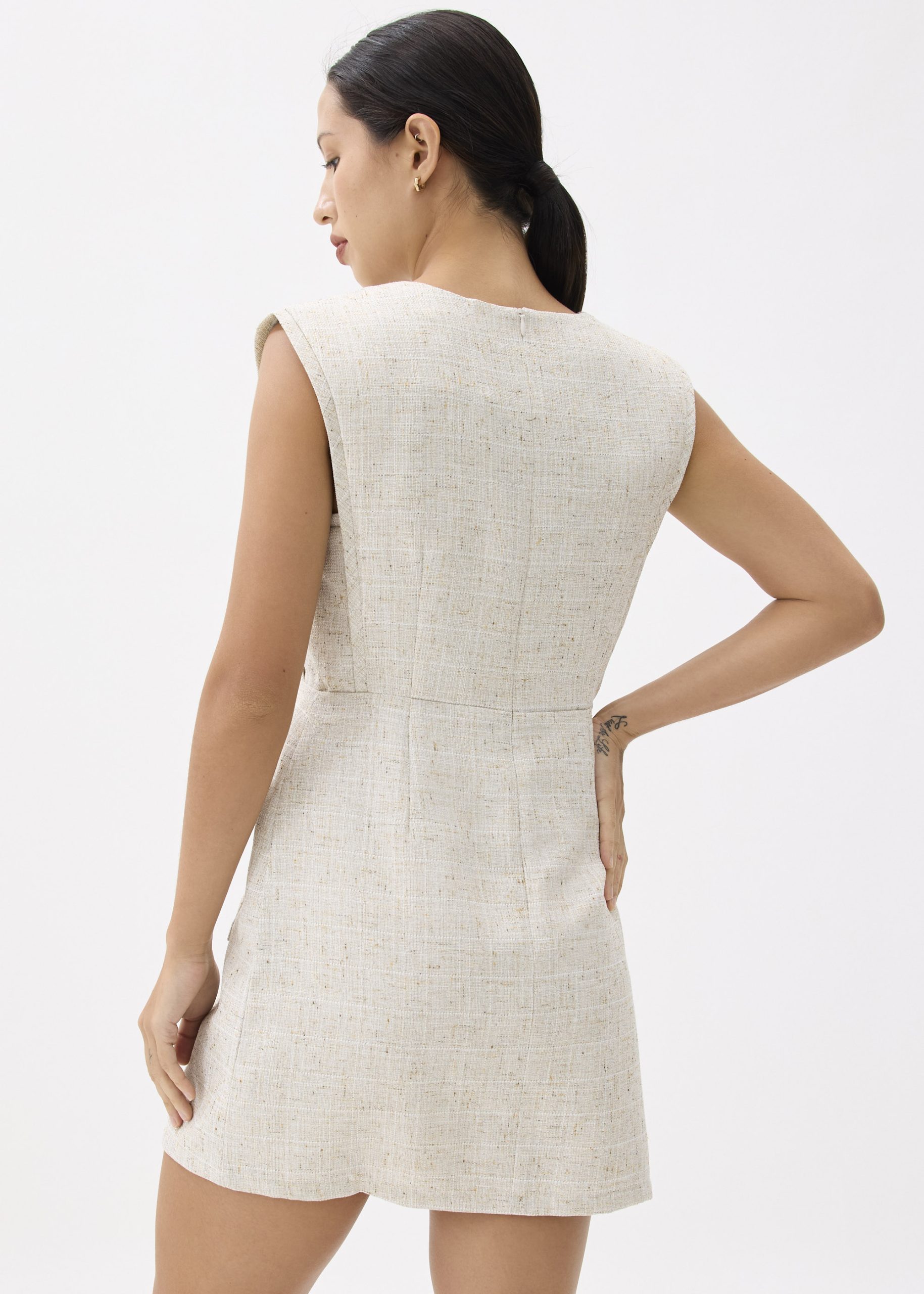 Aria Tweed A-line Mini Dress - Image 11