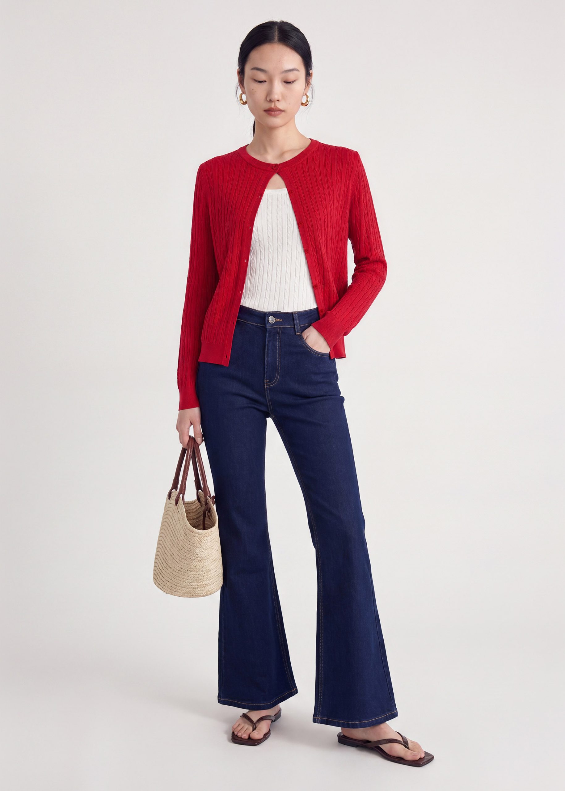 PETITE Addison Leggy??Kick Flare Jeans - Image 4