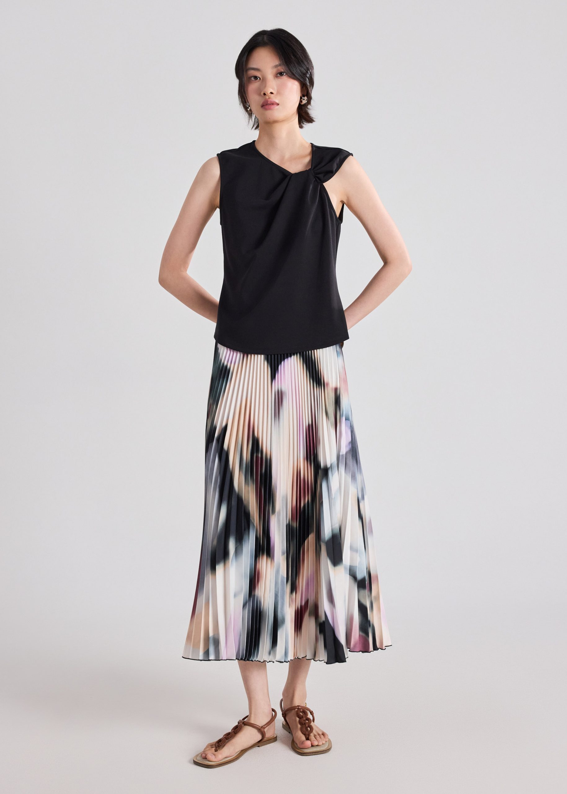 Wei Printed Pleated Skirt - Image 6