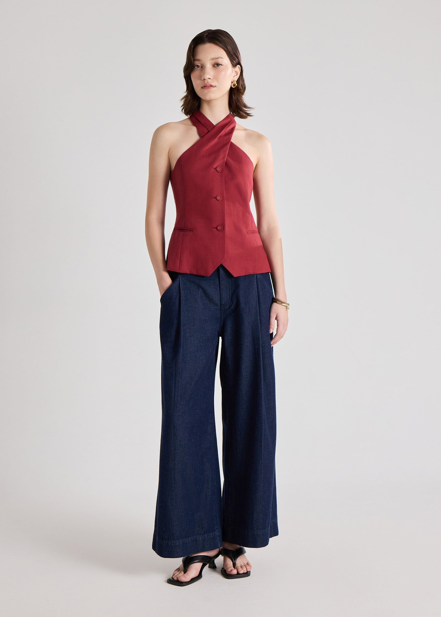 Akira Premium Linen Halter Top - Image 27