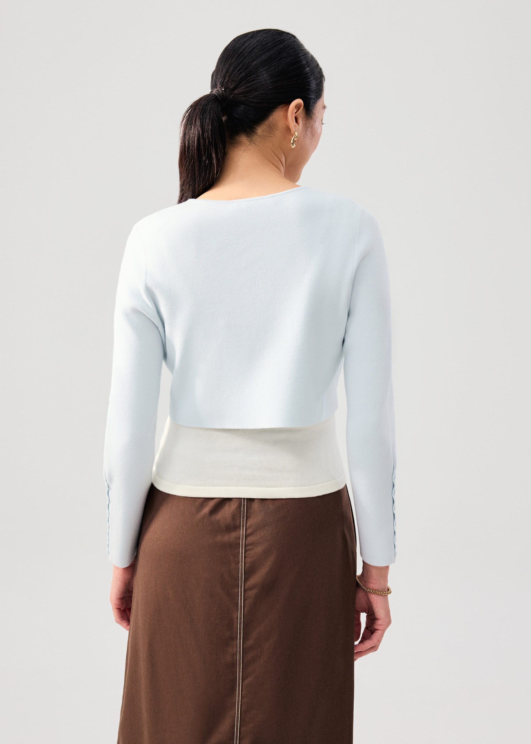 Malee Boxy Knit Scallop Edge Cardigan - Image 39
