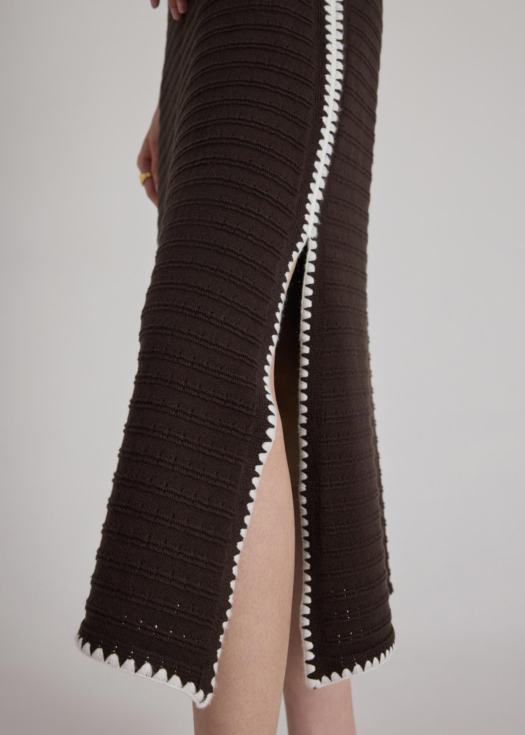 Multi-way Blanket Stitch Knit Dress - Image 10