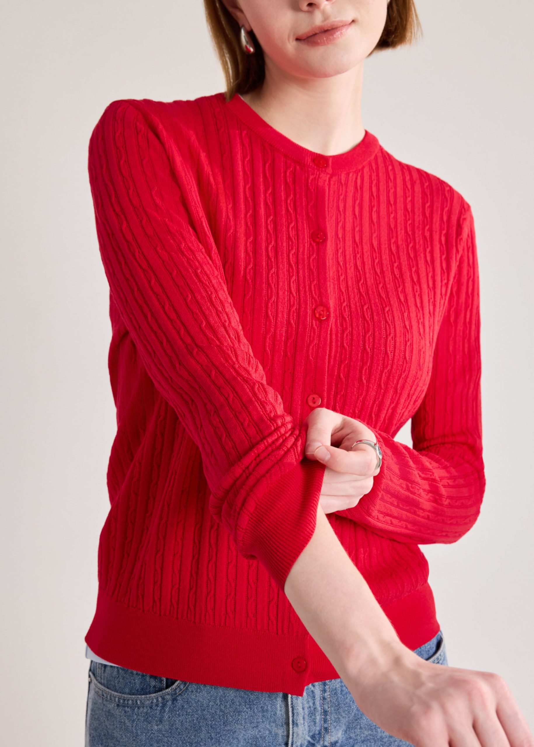 Cable Knit Cardigan - Image 25