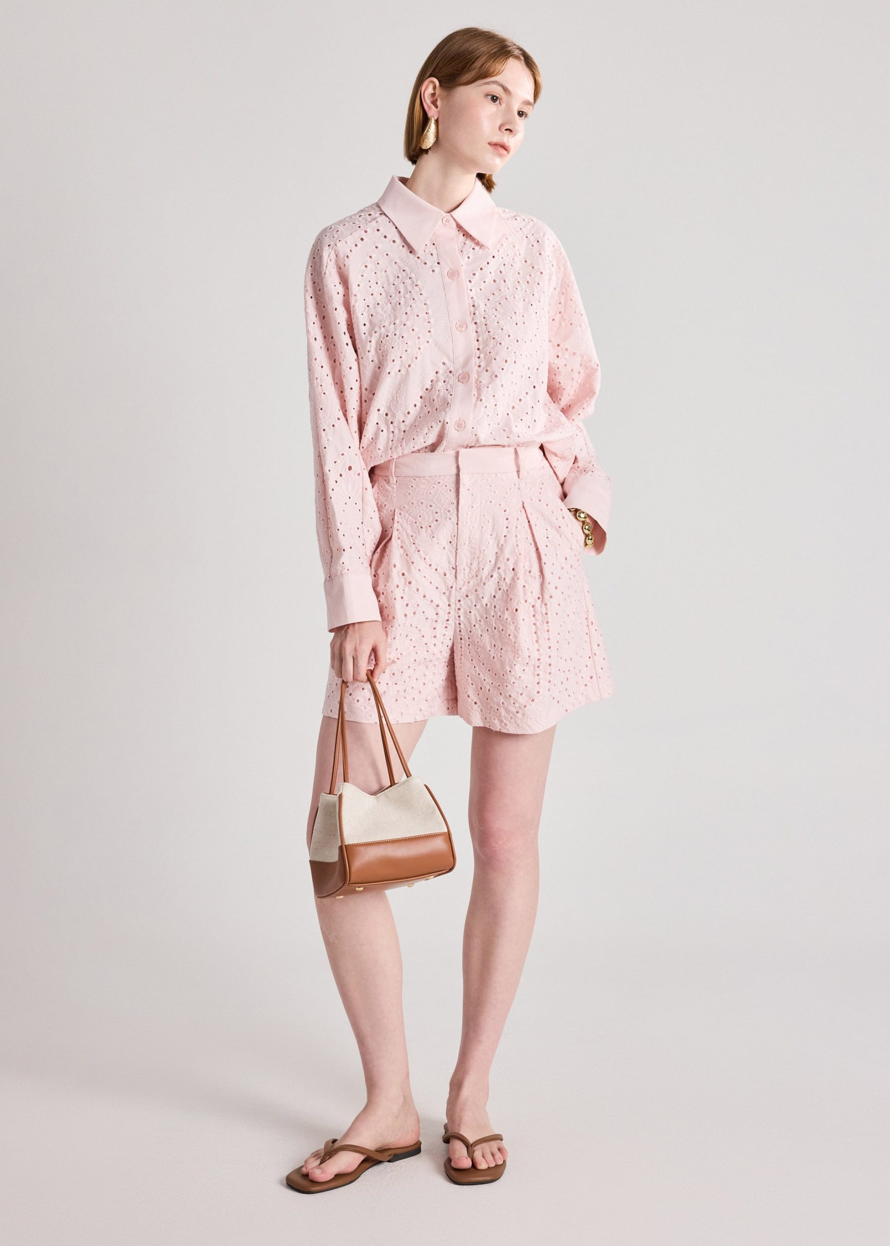 Tailored Bermuda Shorts in Soft Breeze Broderie - Image 27