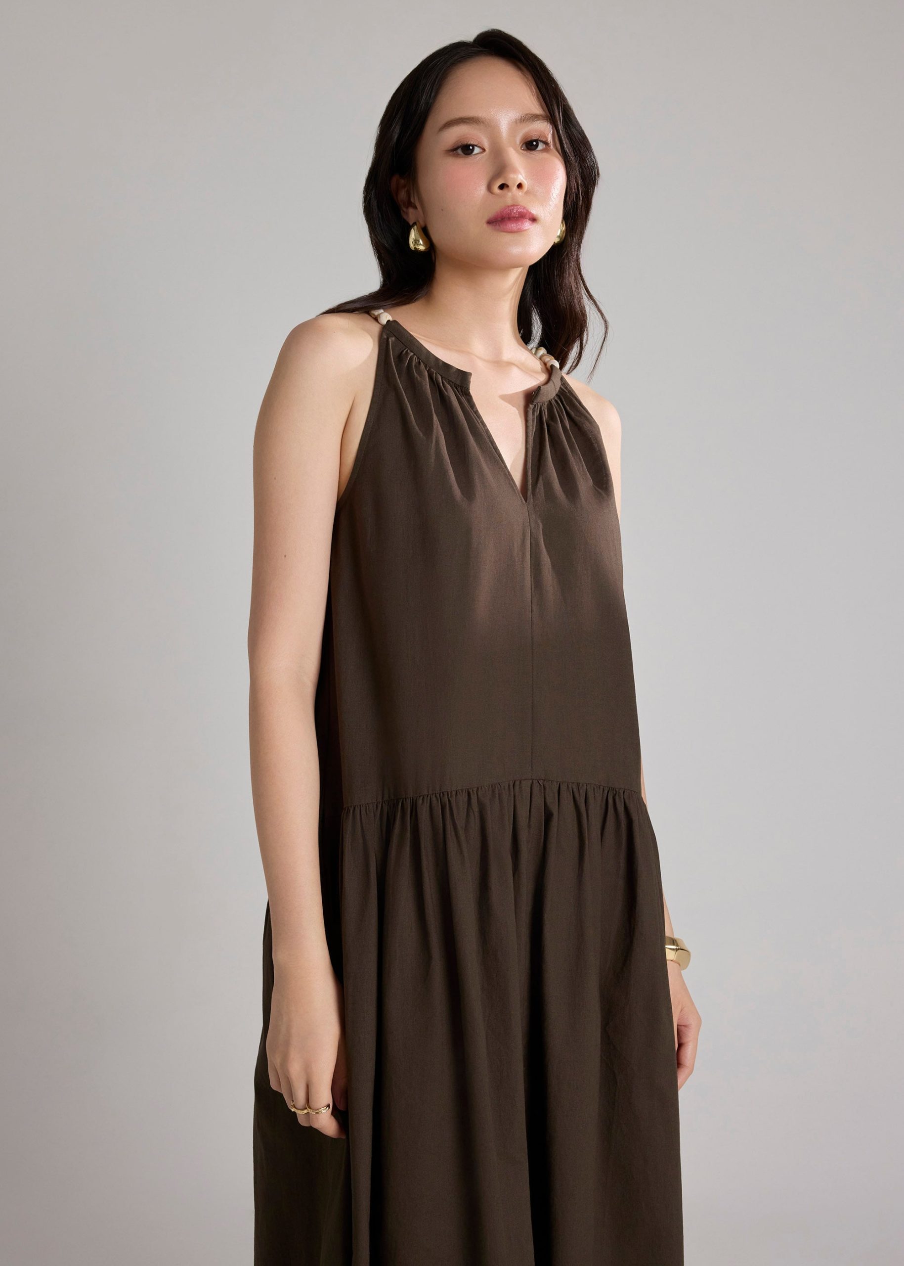 Coastal Beads Trapeze Dress - Image 9