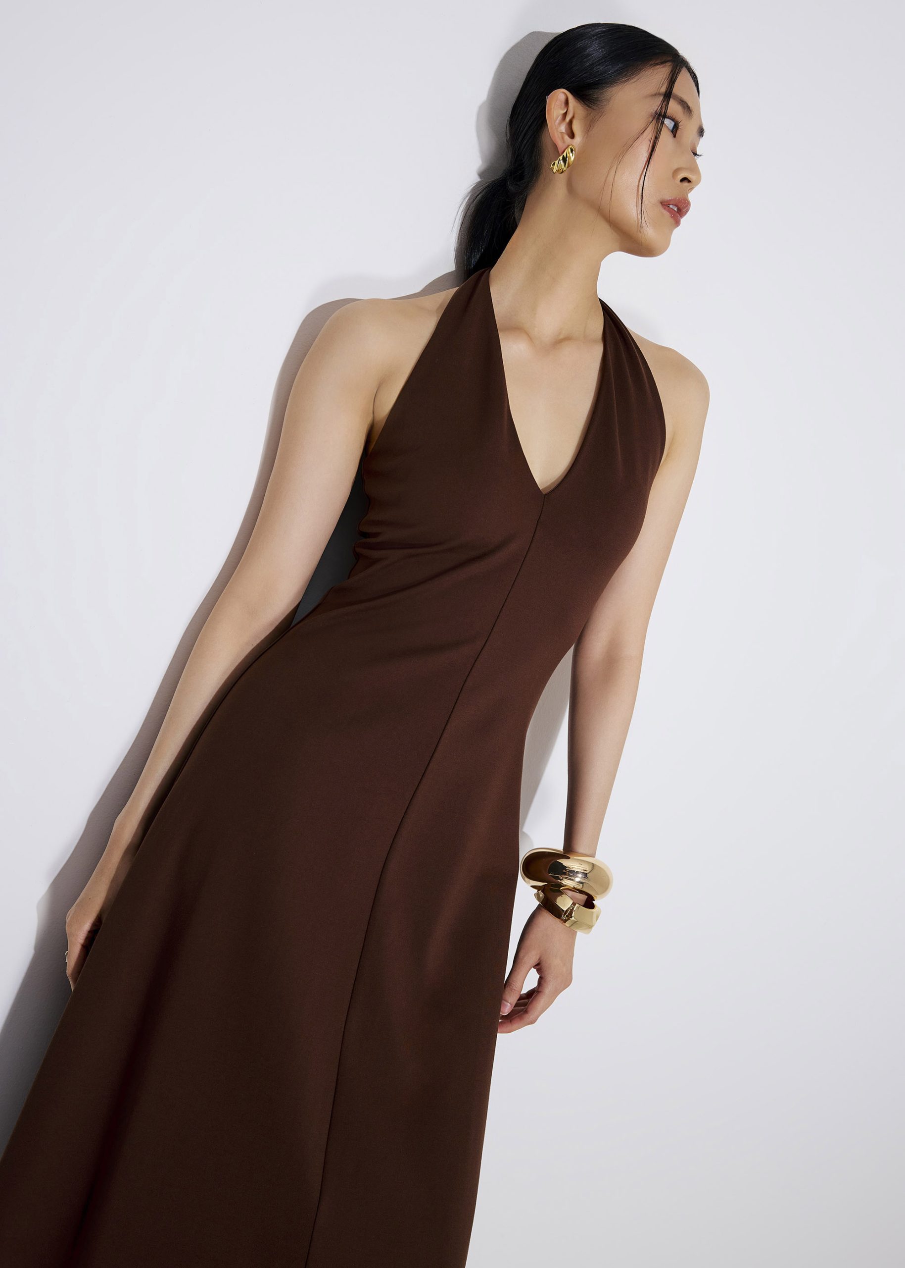Halter Neck A-Line Midaxi Dress - Image 11