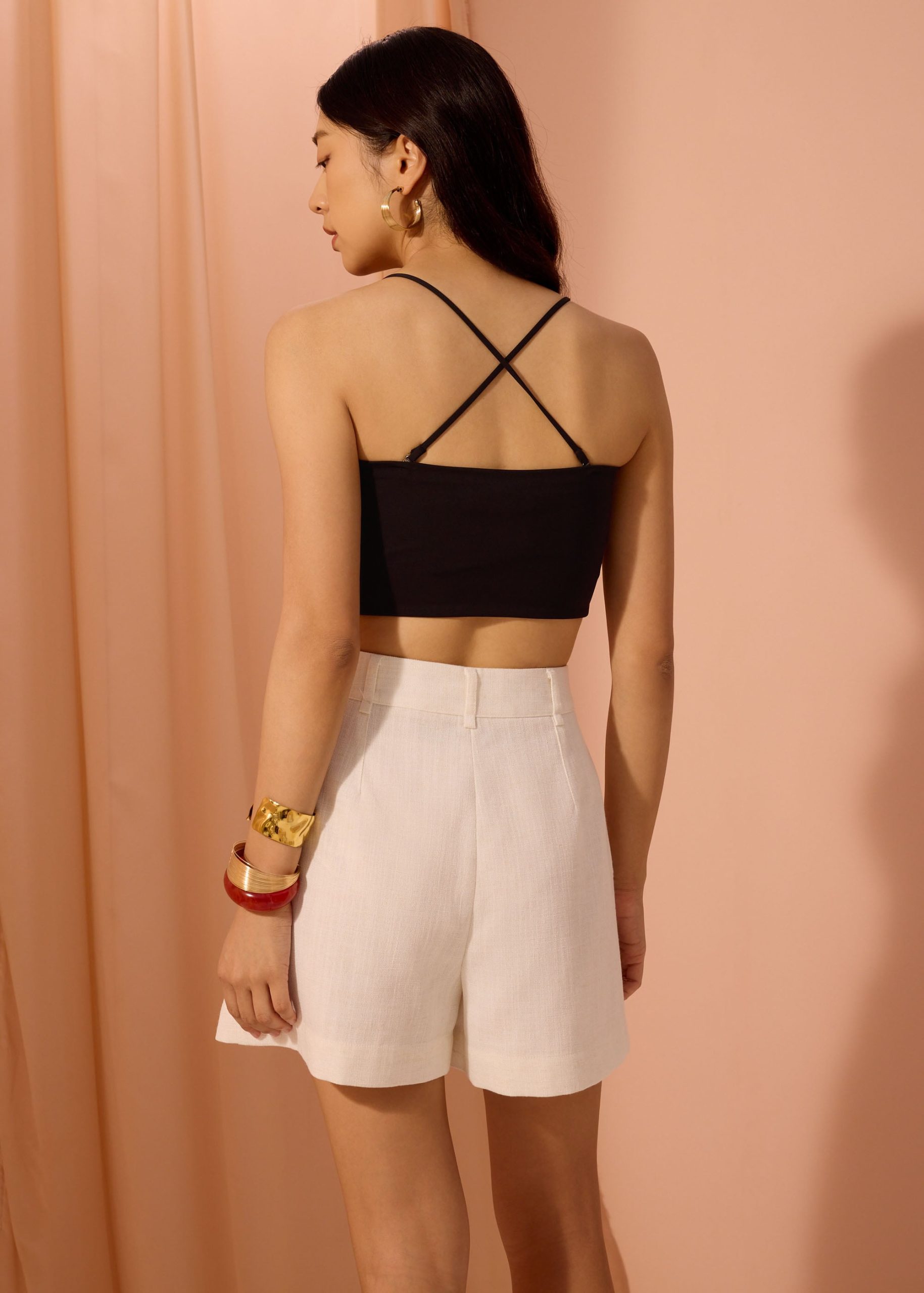 Frankie Textured Classic Bermuda Shorts - Image 6