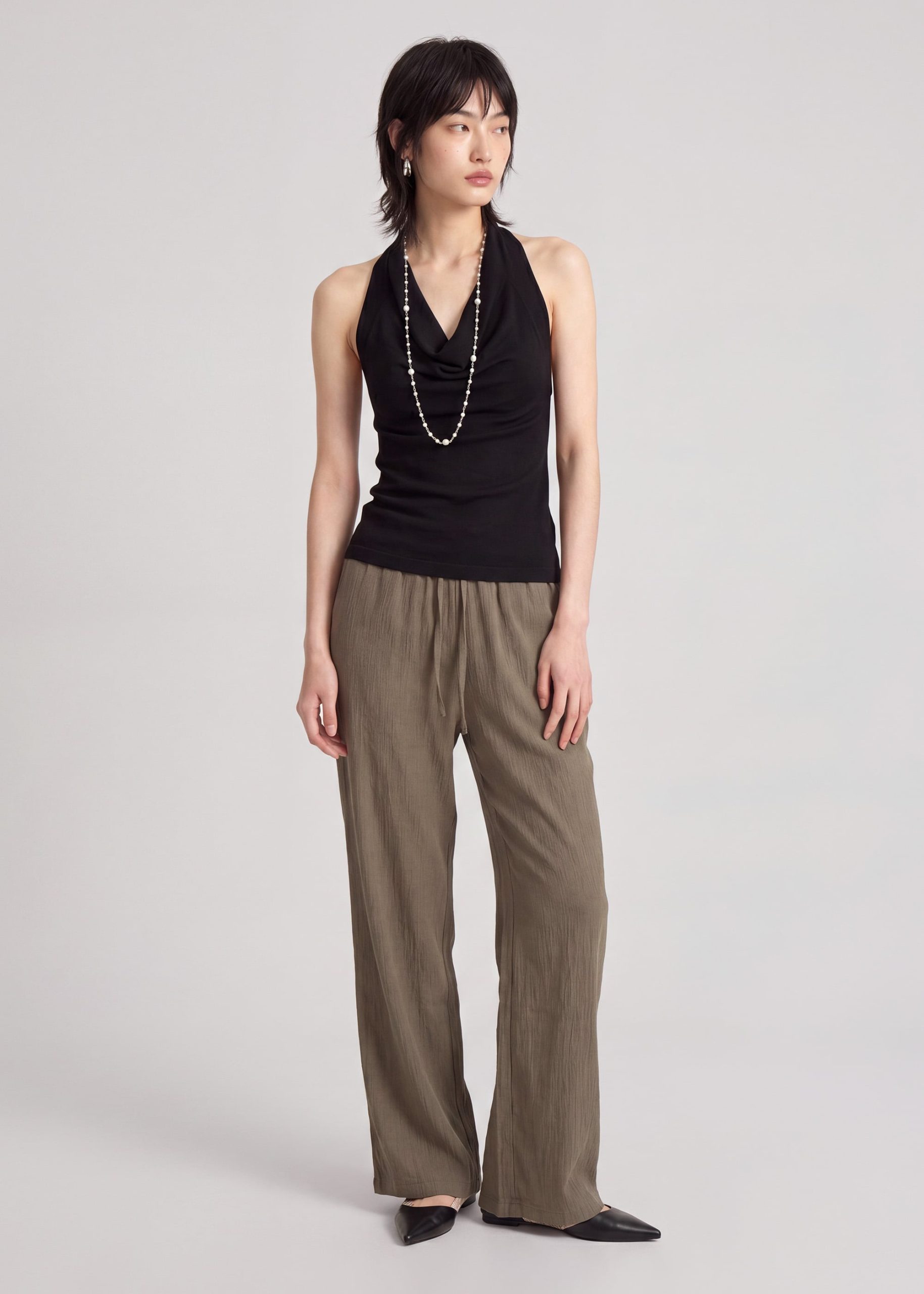 Lyocell Cowl Neck Top - Image 2