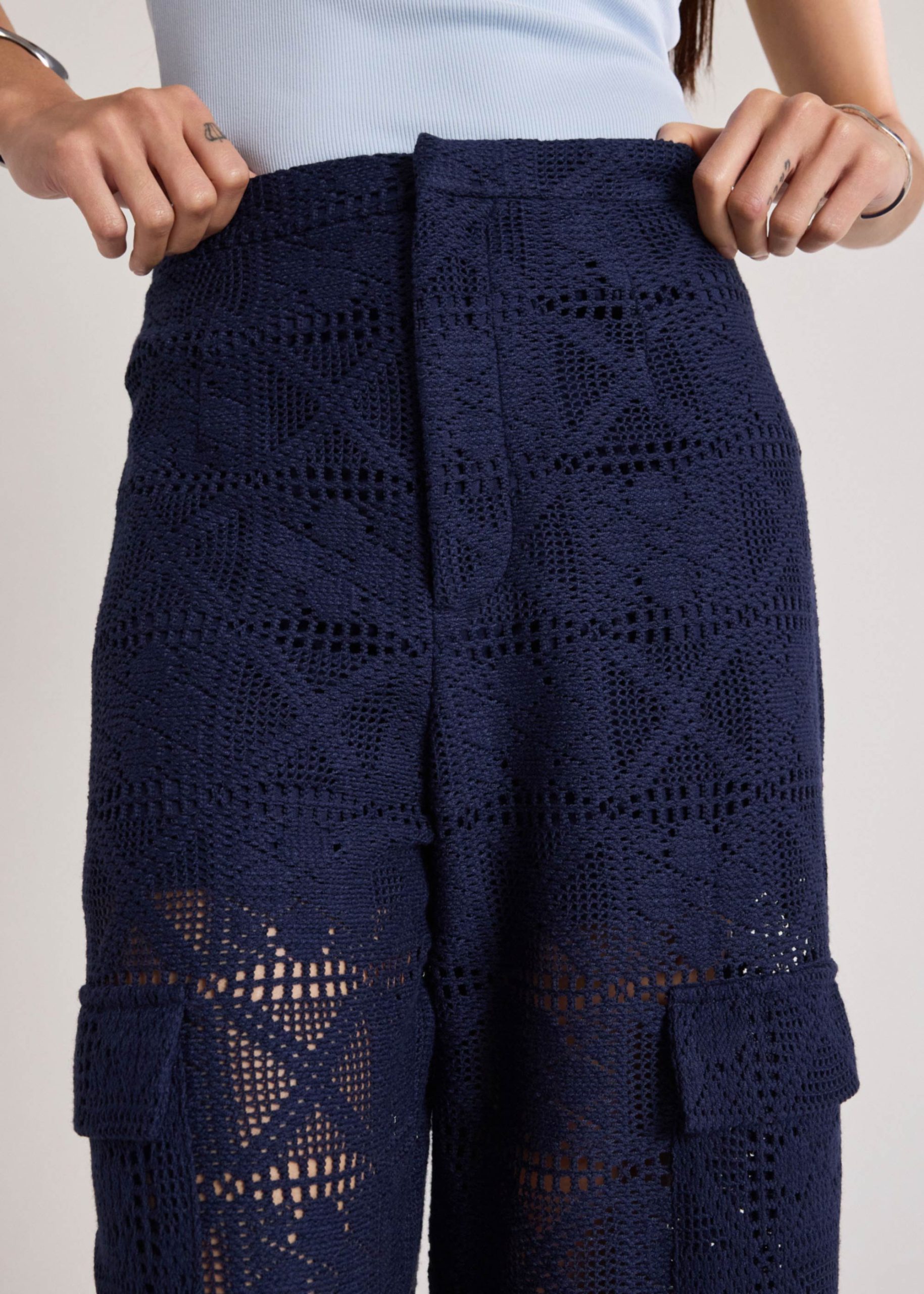 Crochet Cargo Pants - Image 5