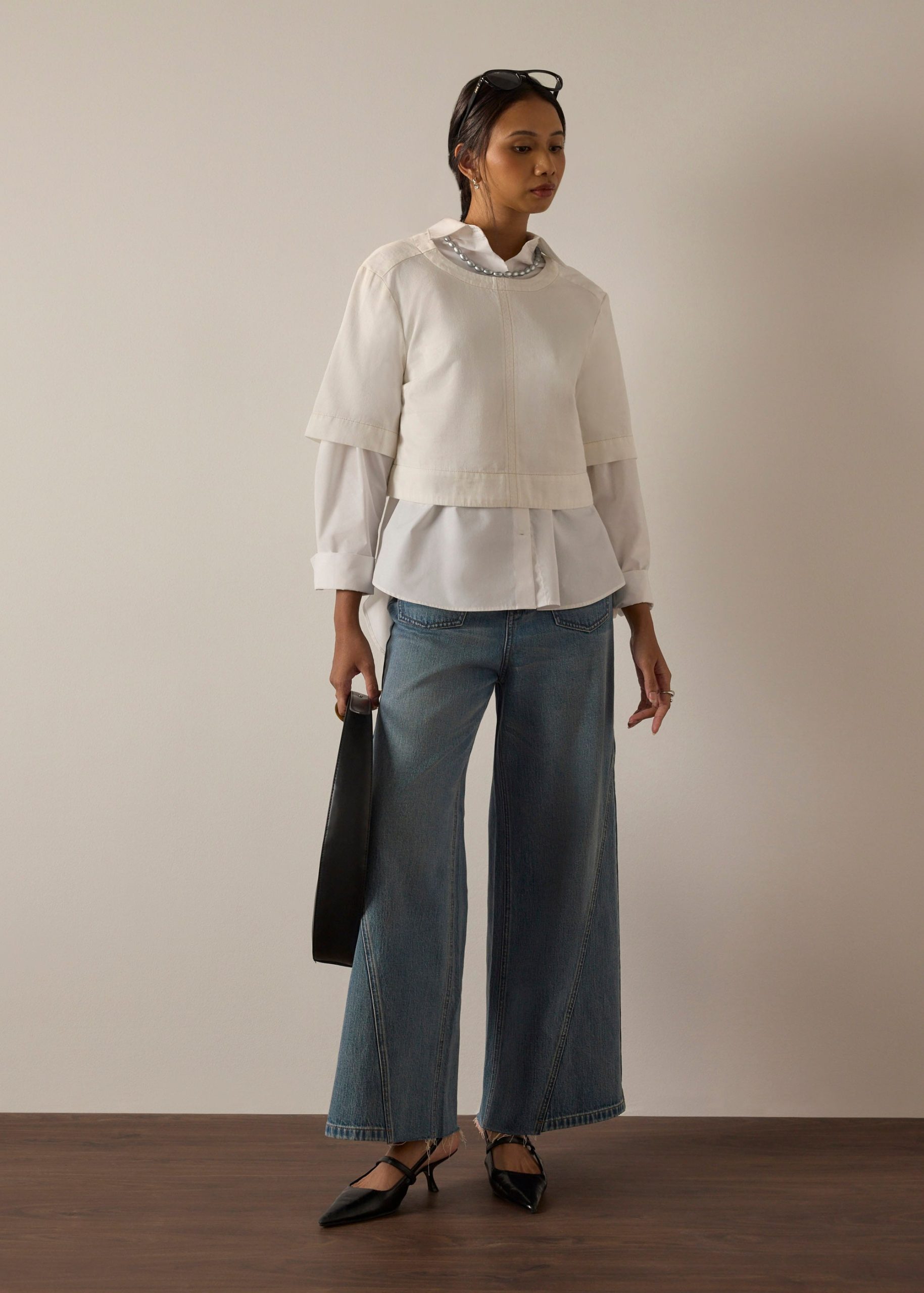 Denim Boxy Shell Top - Image 4
