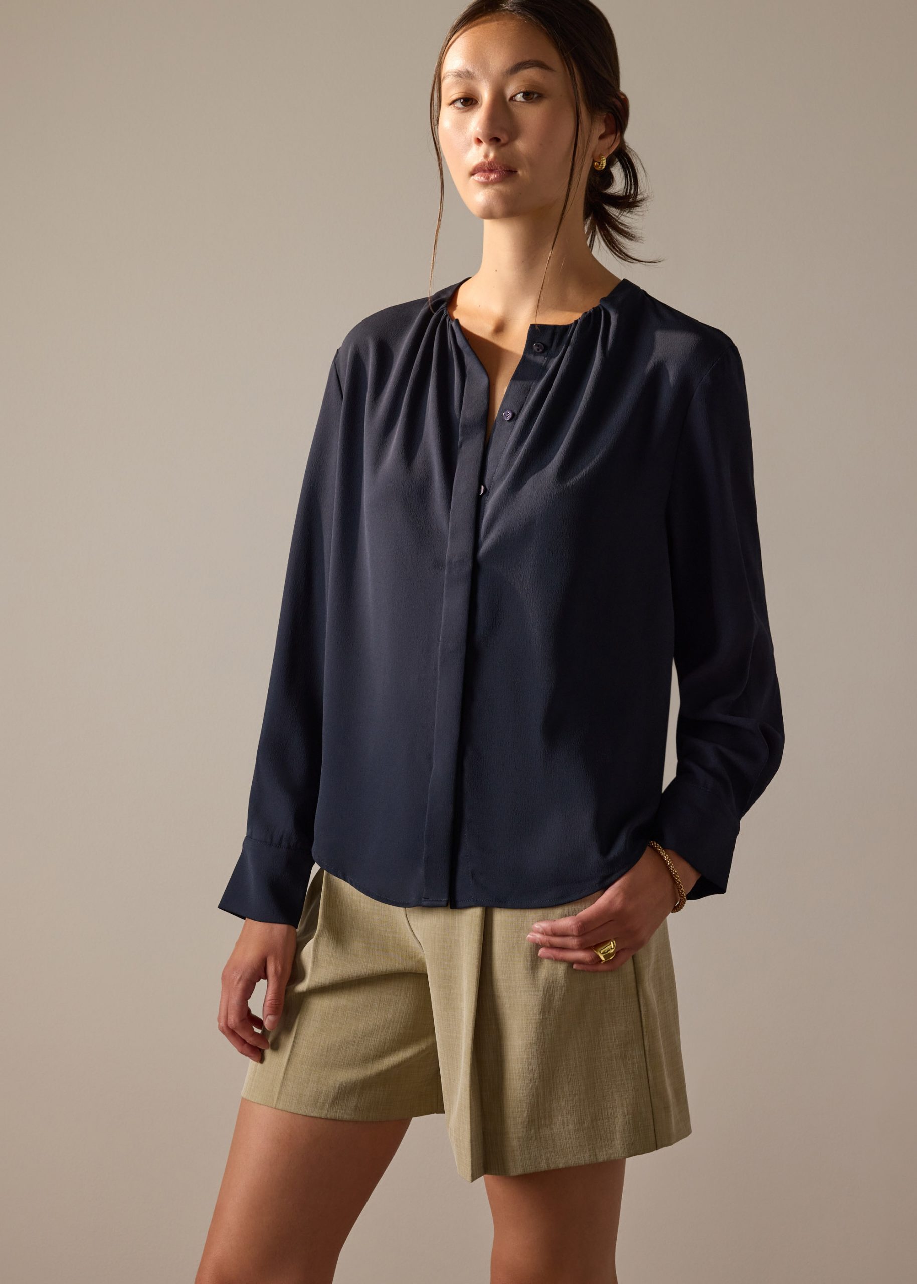 Kriti RuchedReady® Crepe Satin Blouse - Image 11