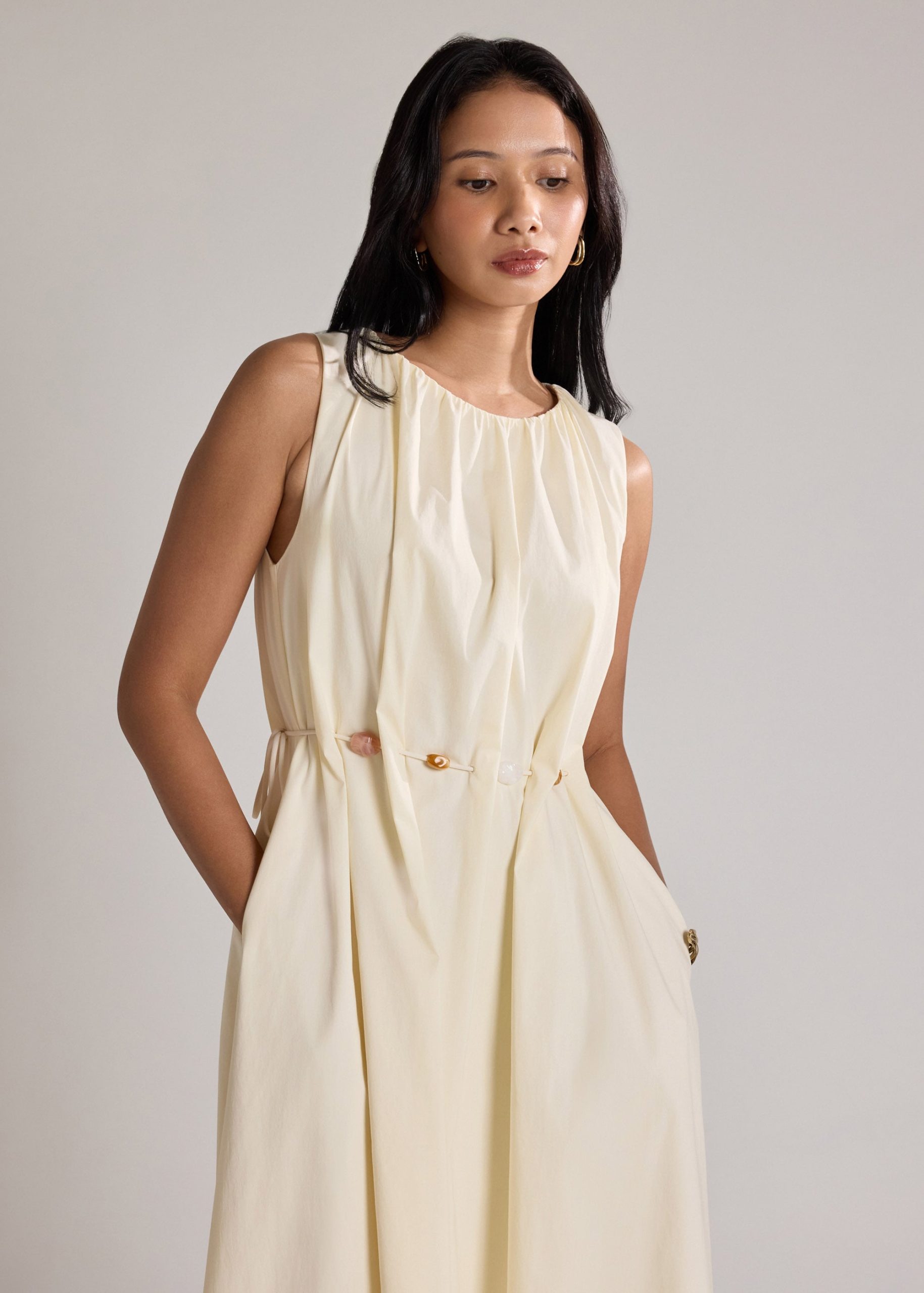Coastal Beads Waist Tie Dress - Image 9