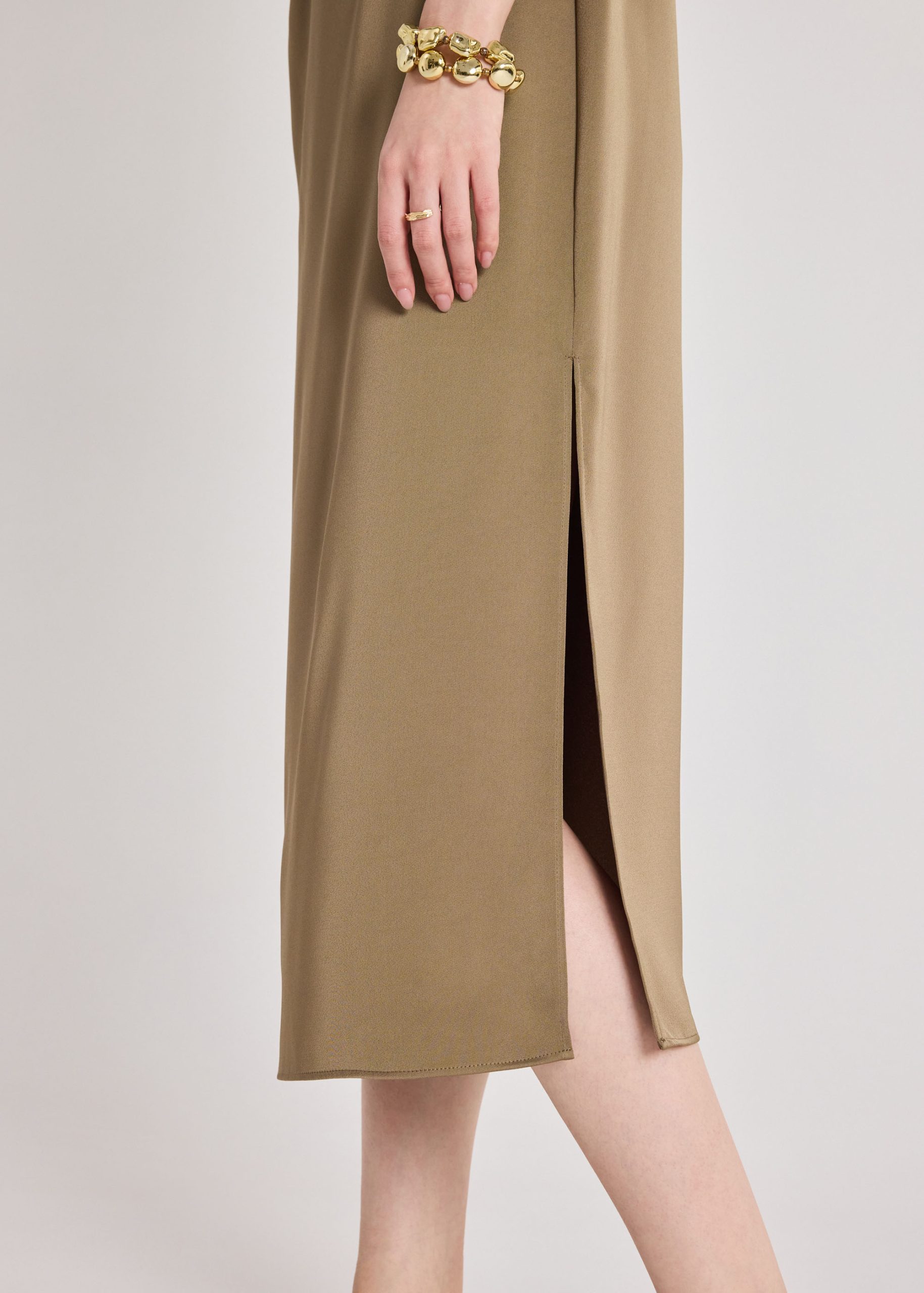 Yuni Satin Column Dress - Image 11
