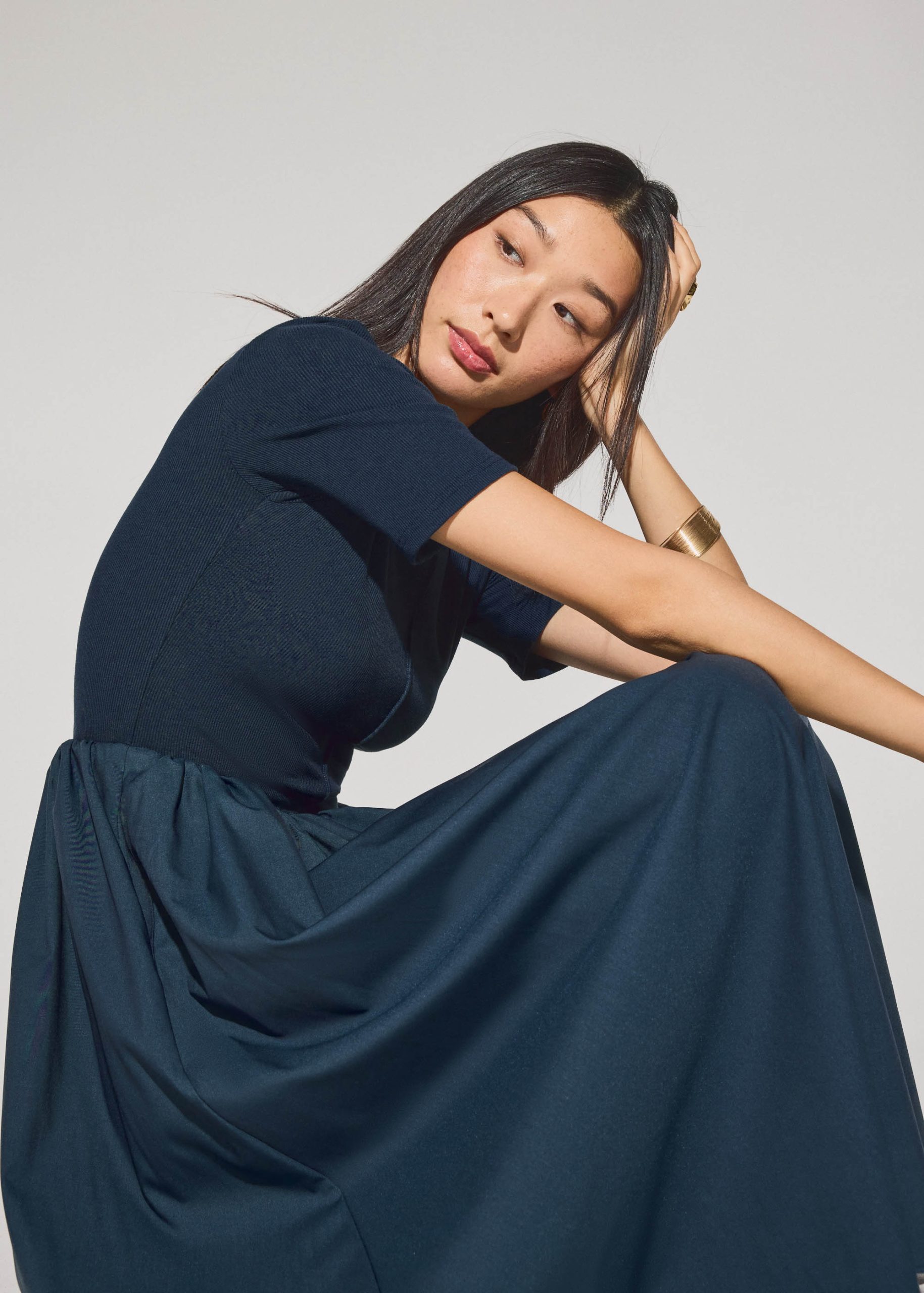 Jersey Fit & Flare Midaxi Dress - Image 4