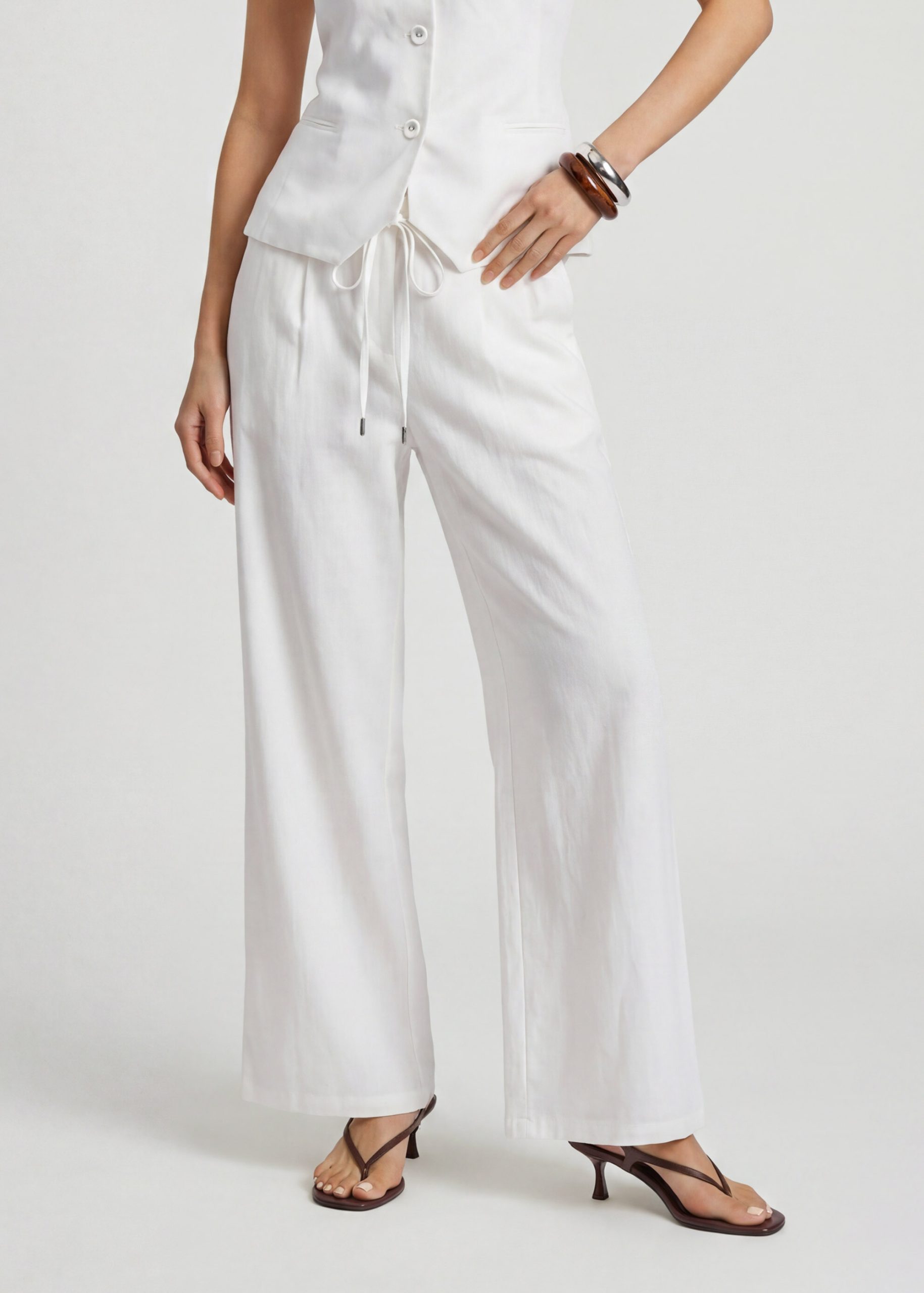 PETITE Nora Leggy??Premium Linen Pants - Image 8