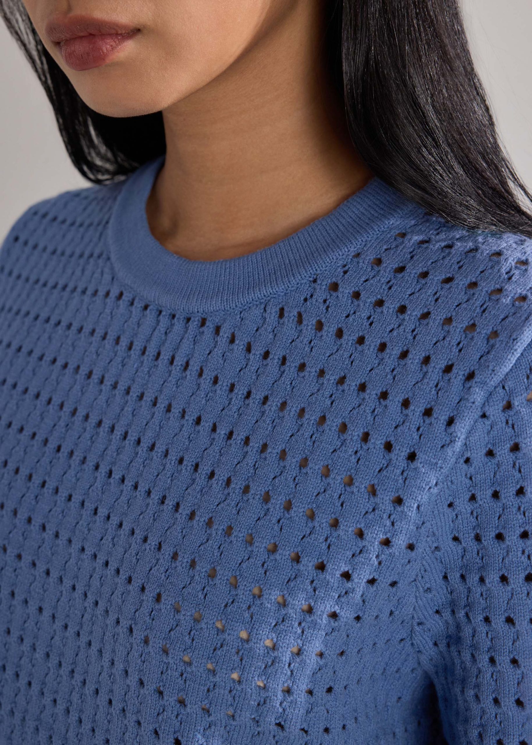 Openwork Knit Boxy Top - Image 8