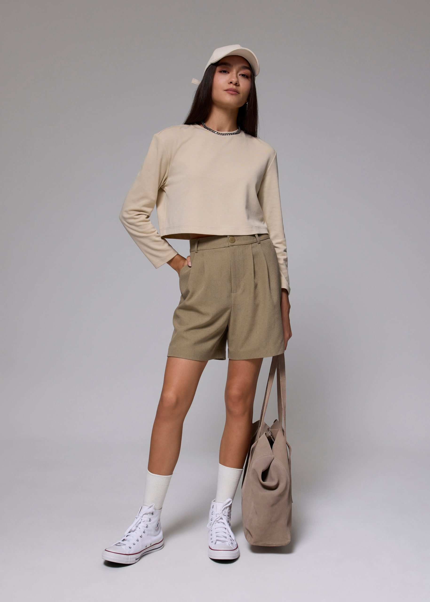 High Waist A-line Shorts - Image 10