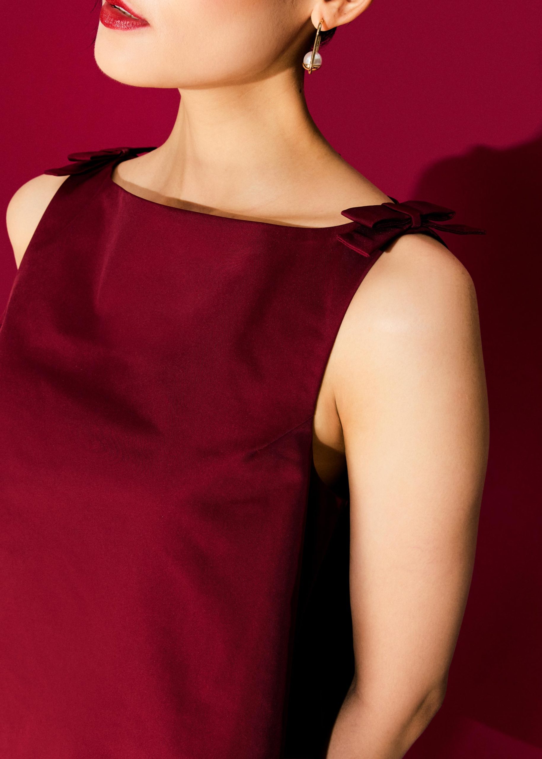 Boat Neck Swing Mini Dress - Image 10
