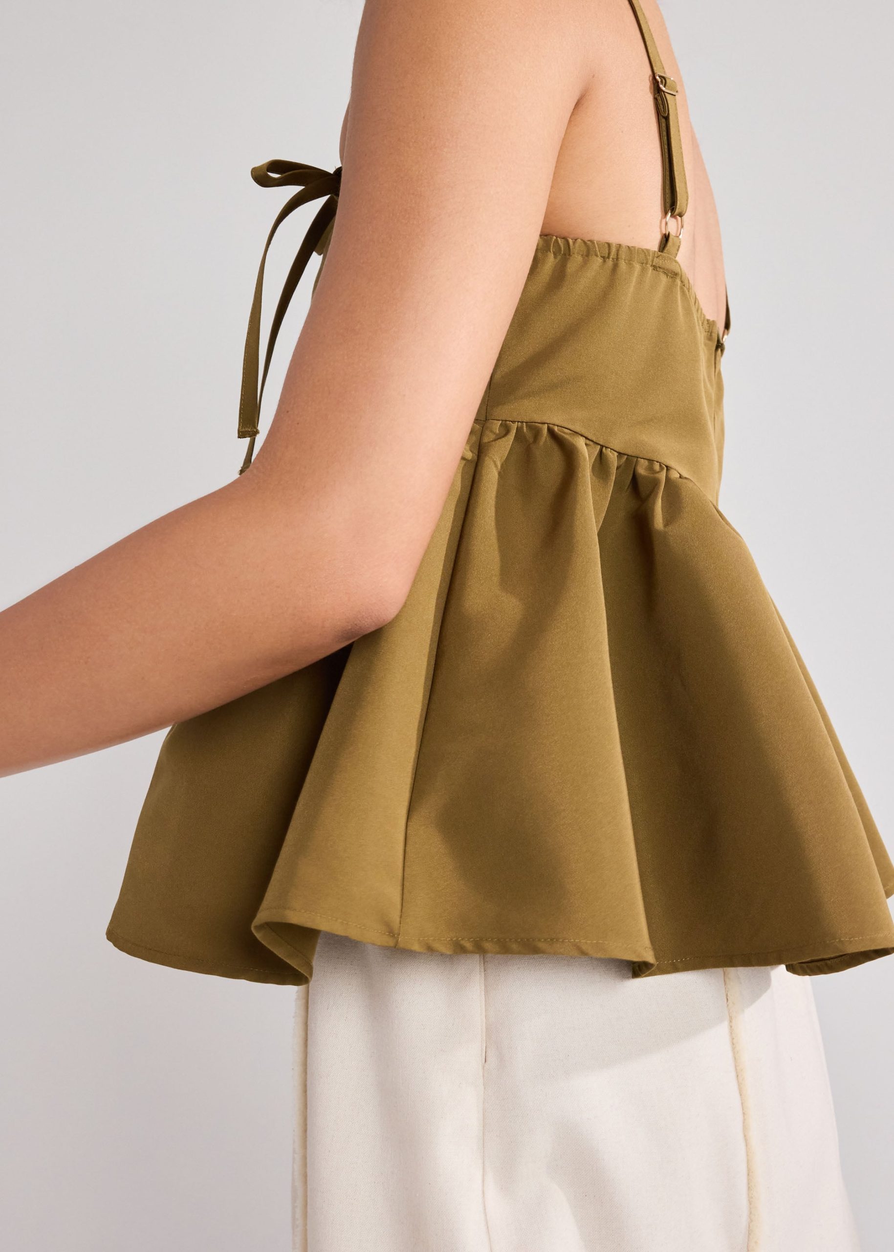 Babydoll Peplum Camisole - Image 6