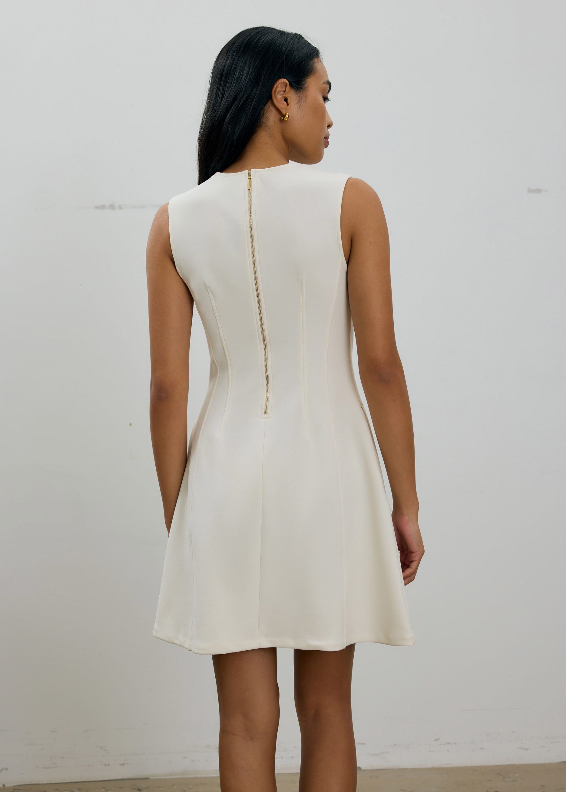 Hera Classic Panelled A-line Mini Dress - Image 18