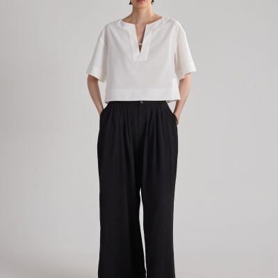 Pleated Wide Leg Pants