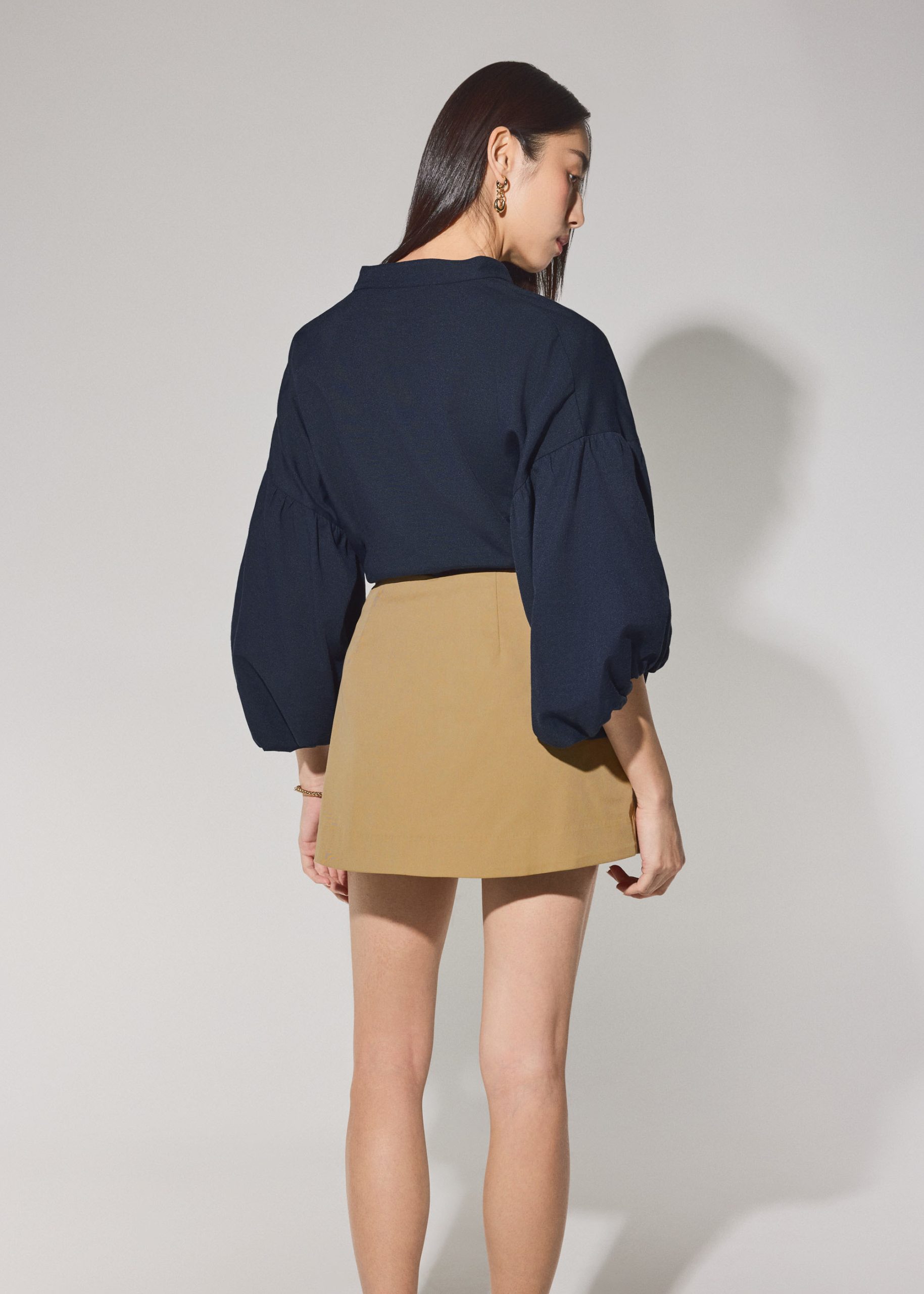 Lyocell Cargo A-line Mini Skort - Image 8