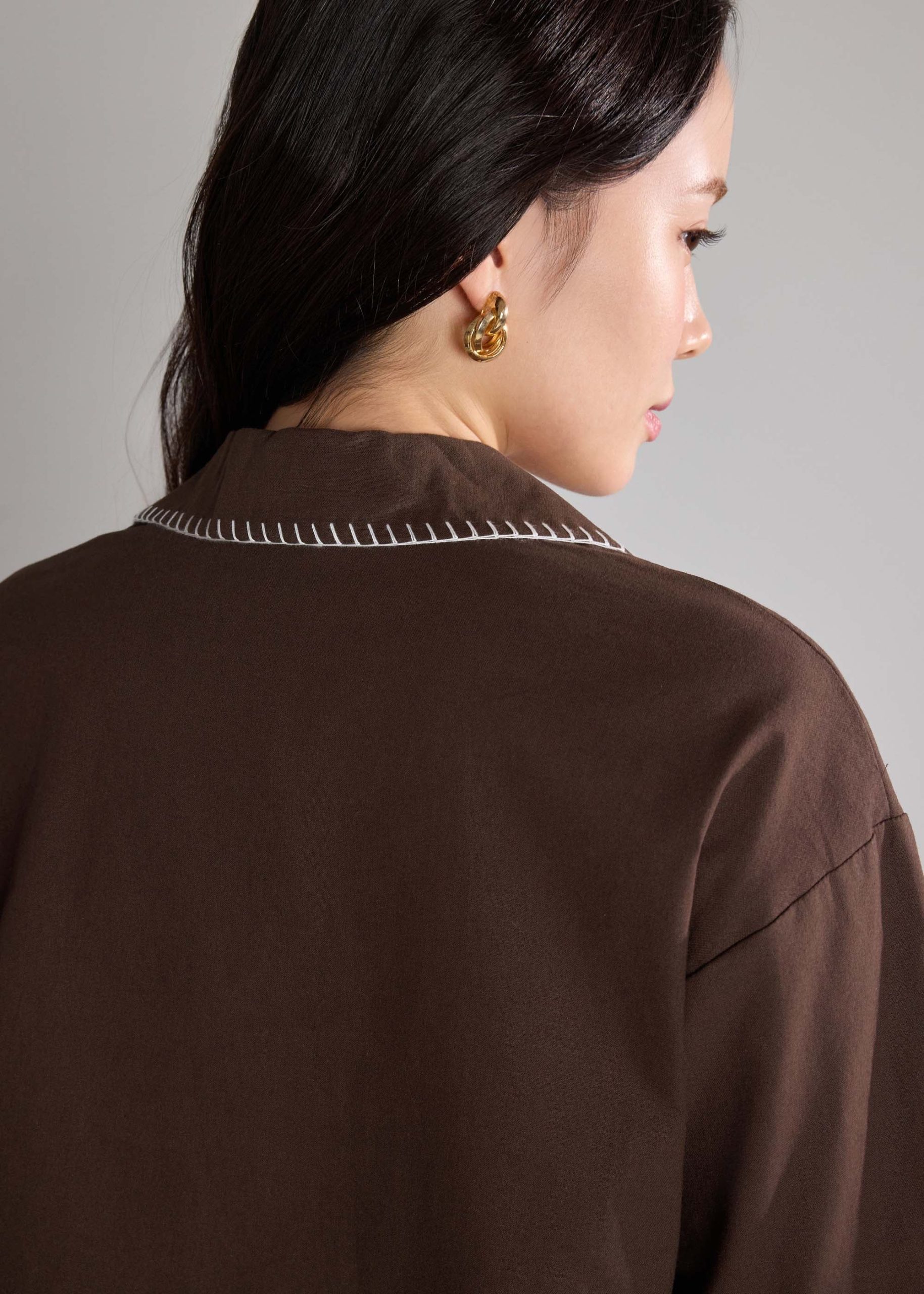 Cotton Shirt in Coastal Charm Embroidery - Image 11