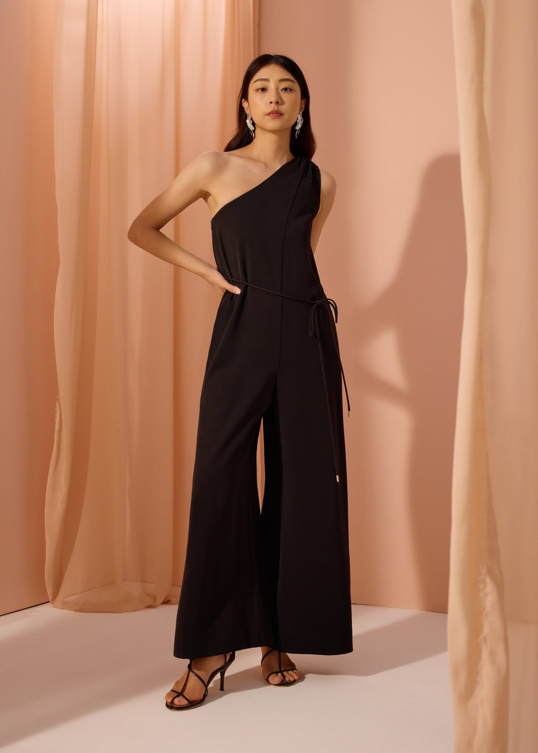 Leggy??Kanda Asymmetric Flare Jumpsuit - Image 3
