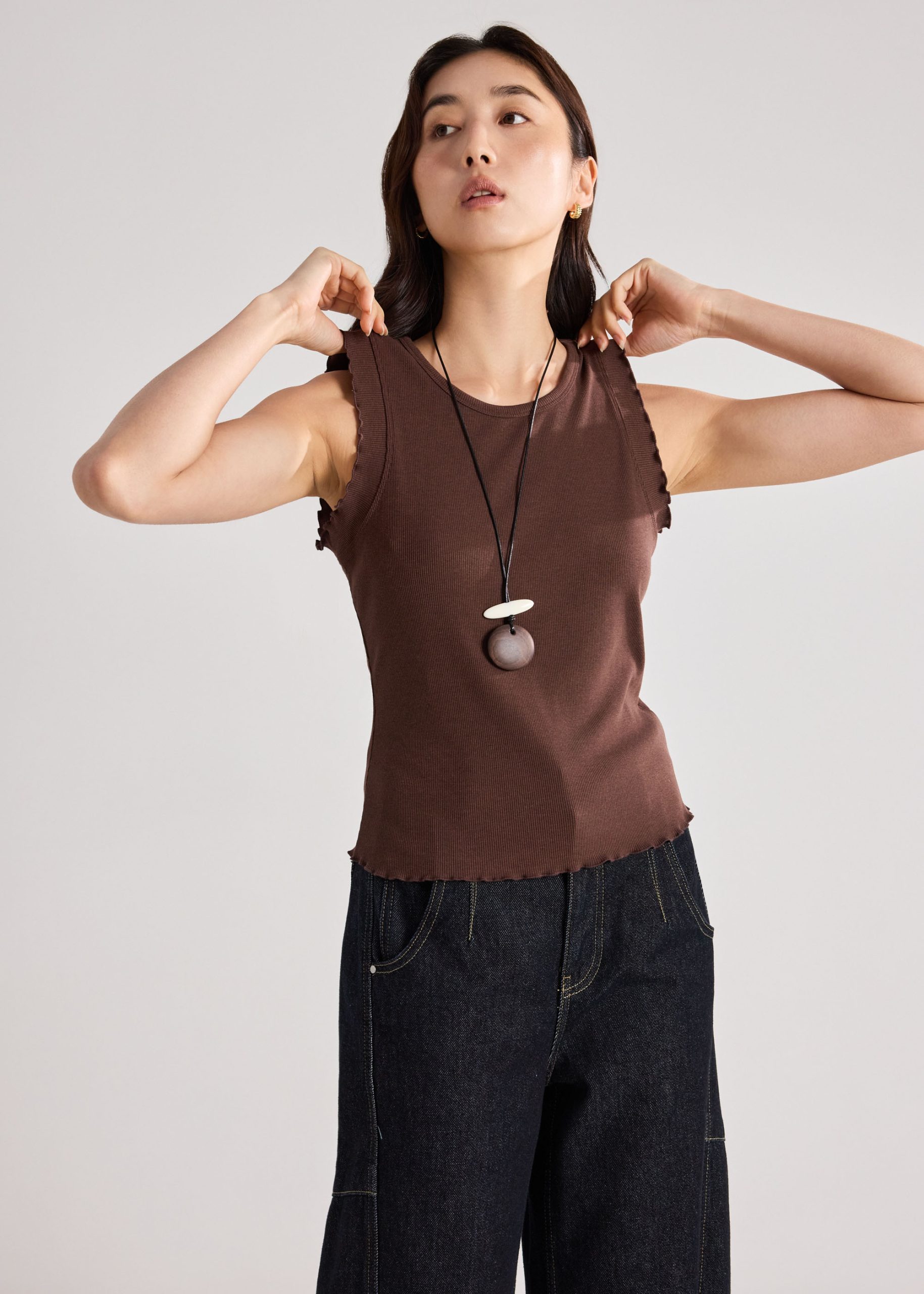Ruffle Edge Ribbed Tank - Image 13
