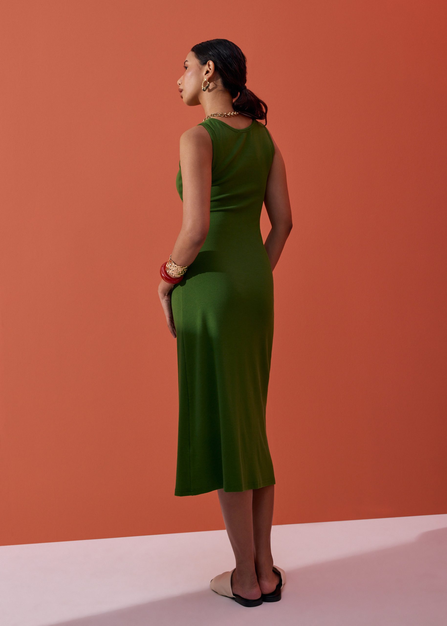 BraFree by LB Jersey Round Neck Column Midaxi Dress - Image 16
