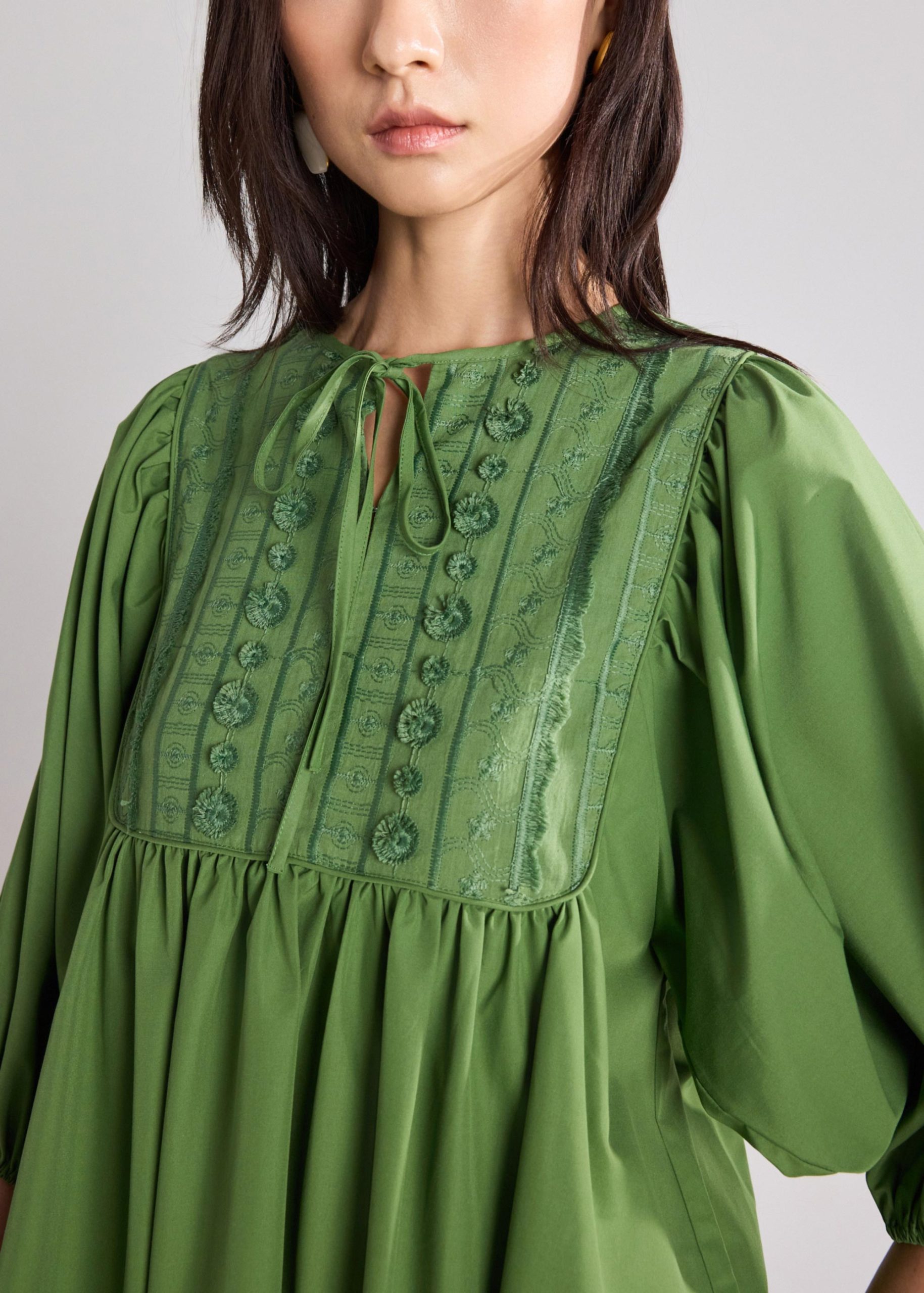 Poplin Babydoll Dress - Image 21