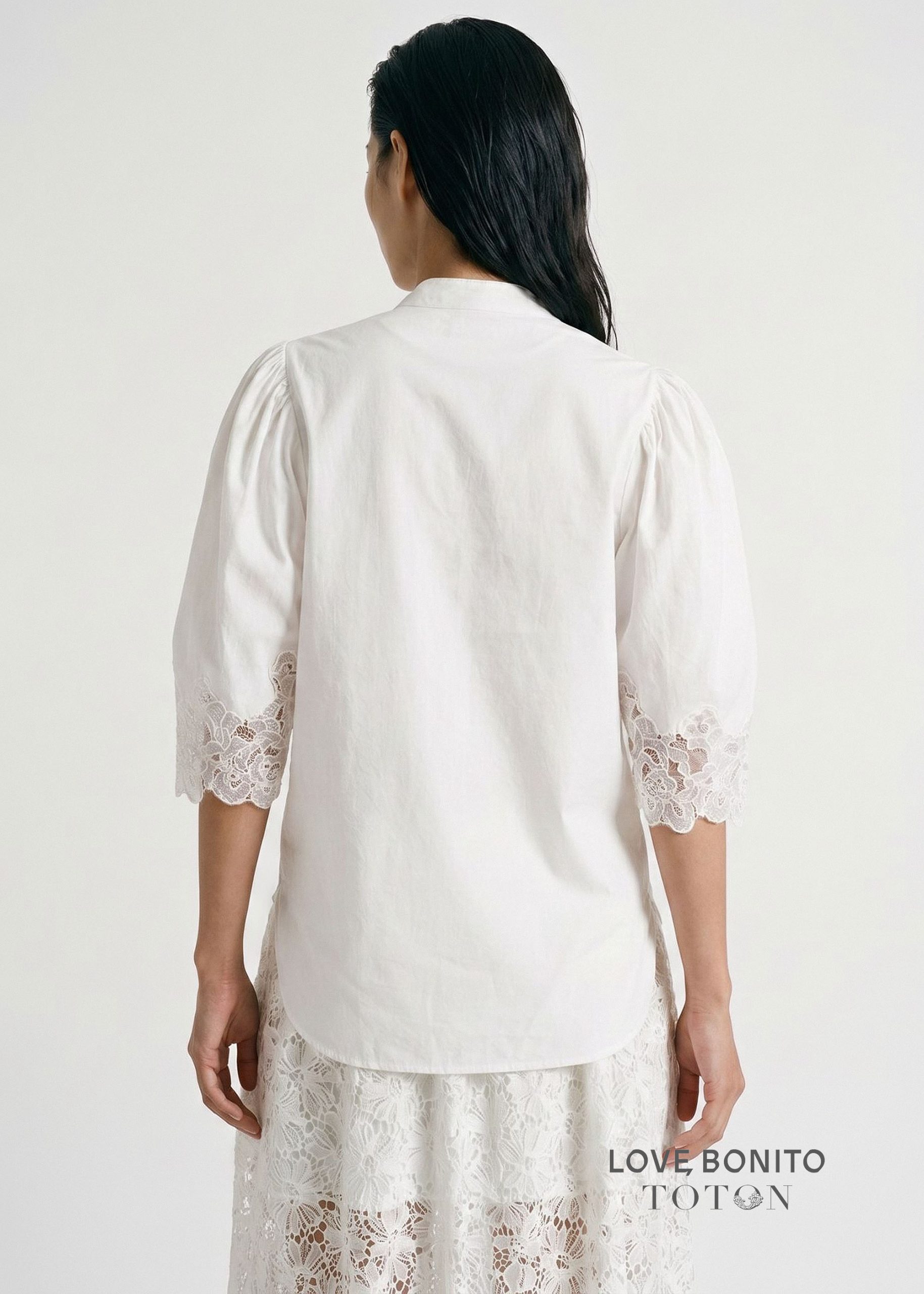 Love, Bonito x TOTON Lace Trim Kebaya Top - Image 12