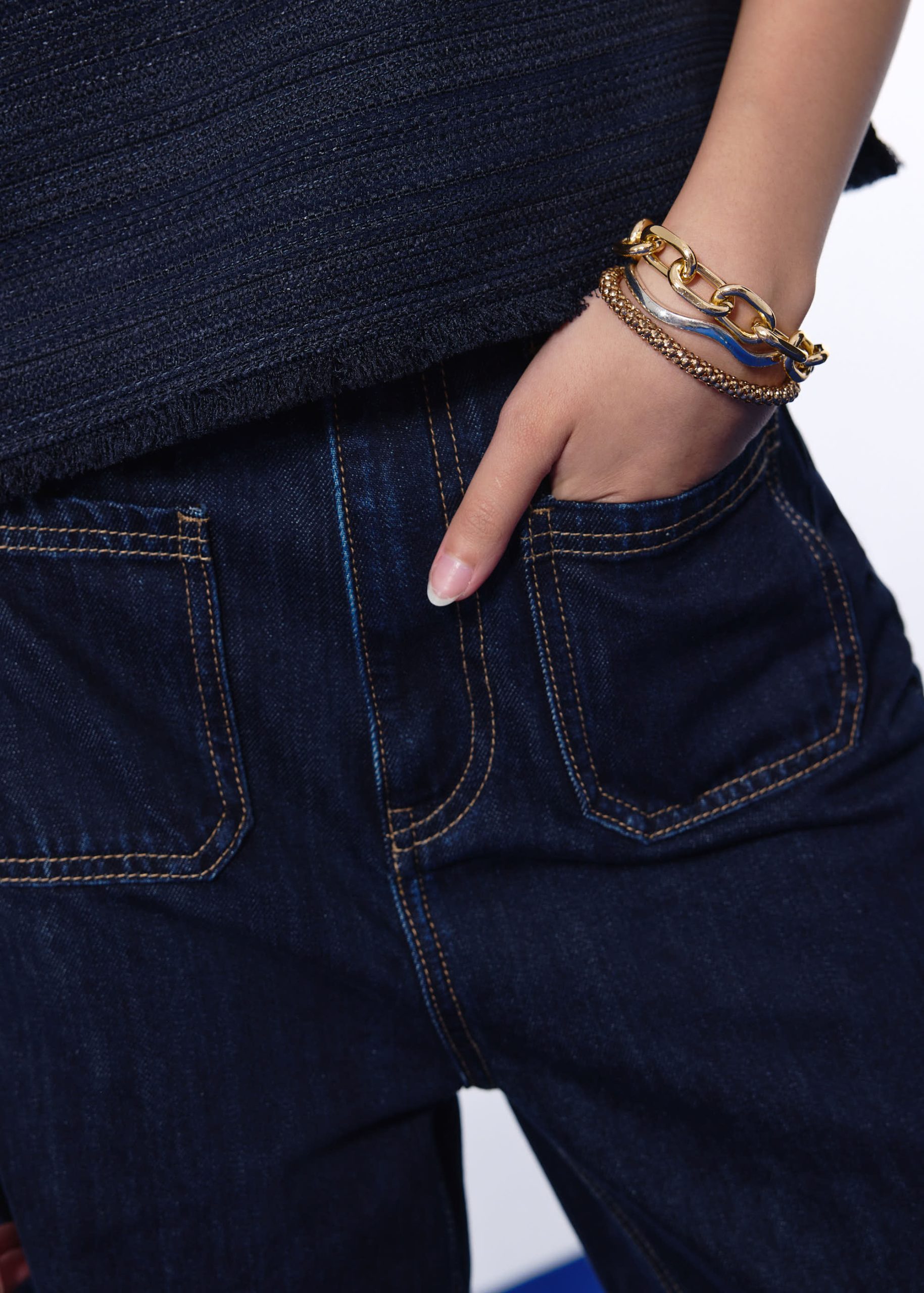 Leggy??Kei Denim High Waist Kick Flare Sailor Jeans - Image 6