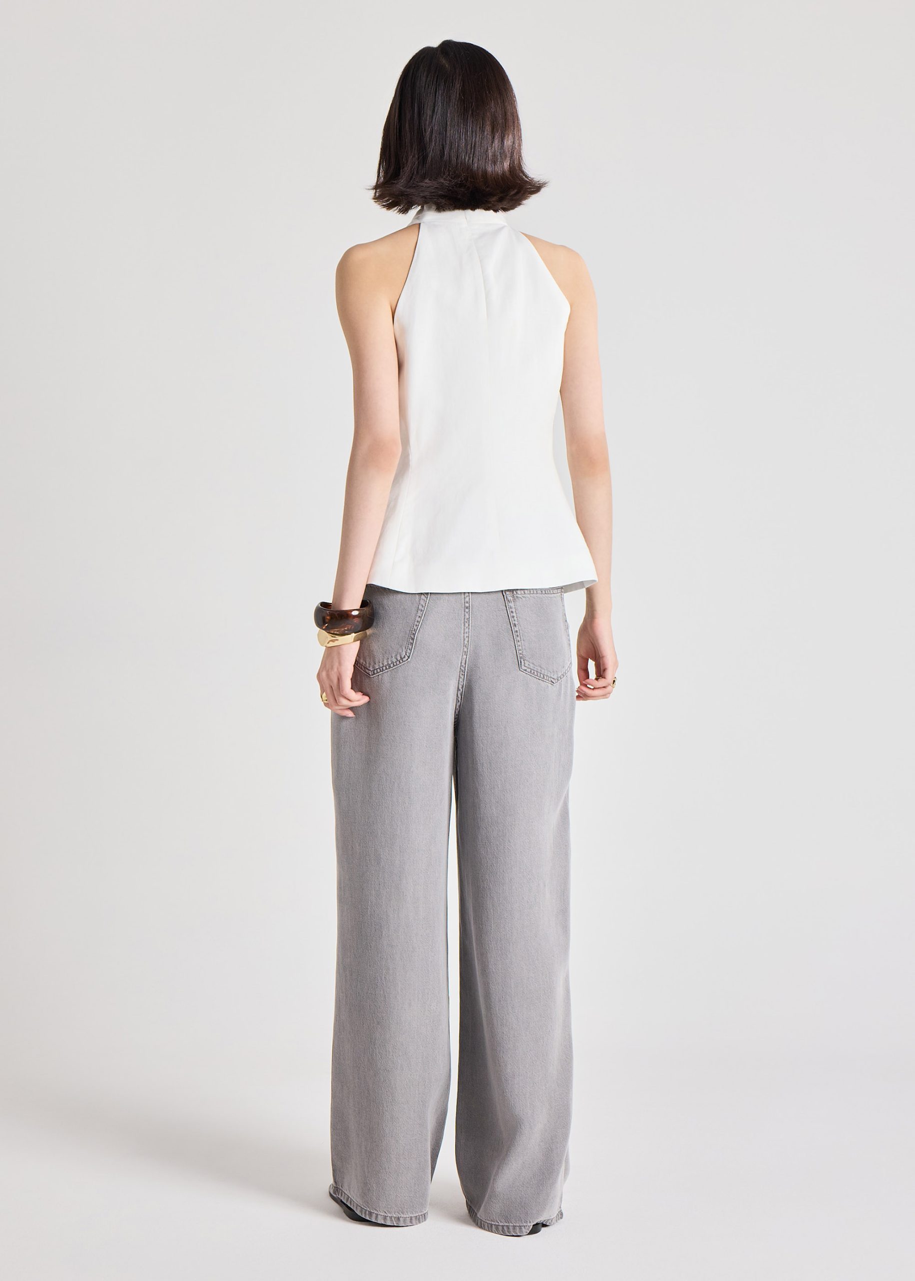 Akira Premium Linen Halter Top - Image 4