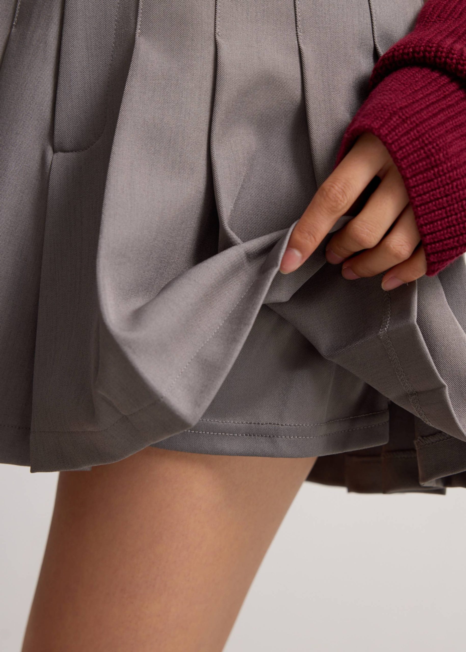 Pleated Flare Mini Skirt - Image 5