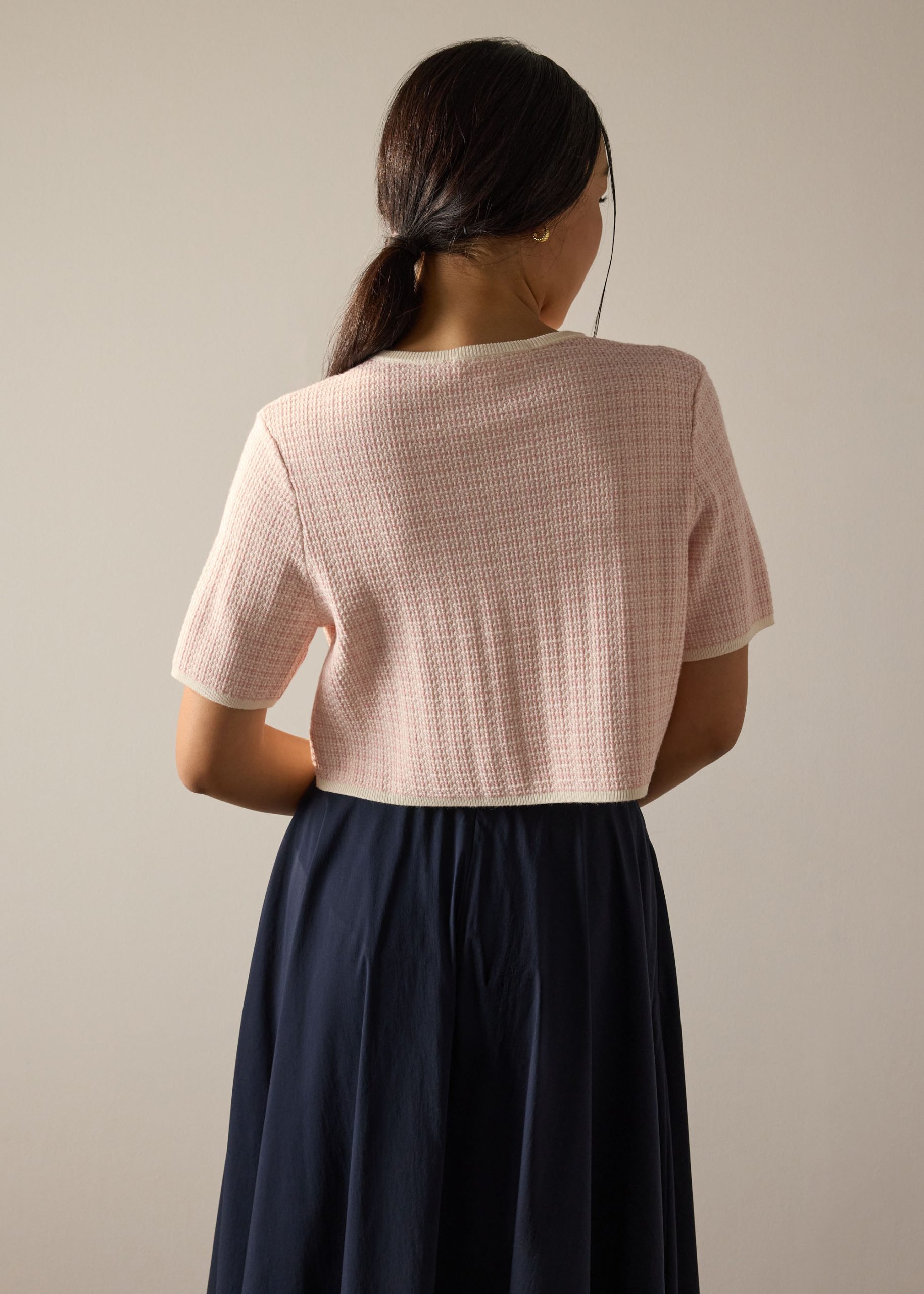 Yoko Textured Knit Boxy Top - Image 26