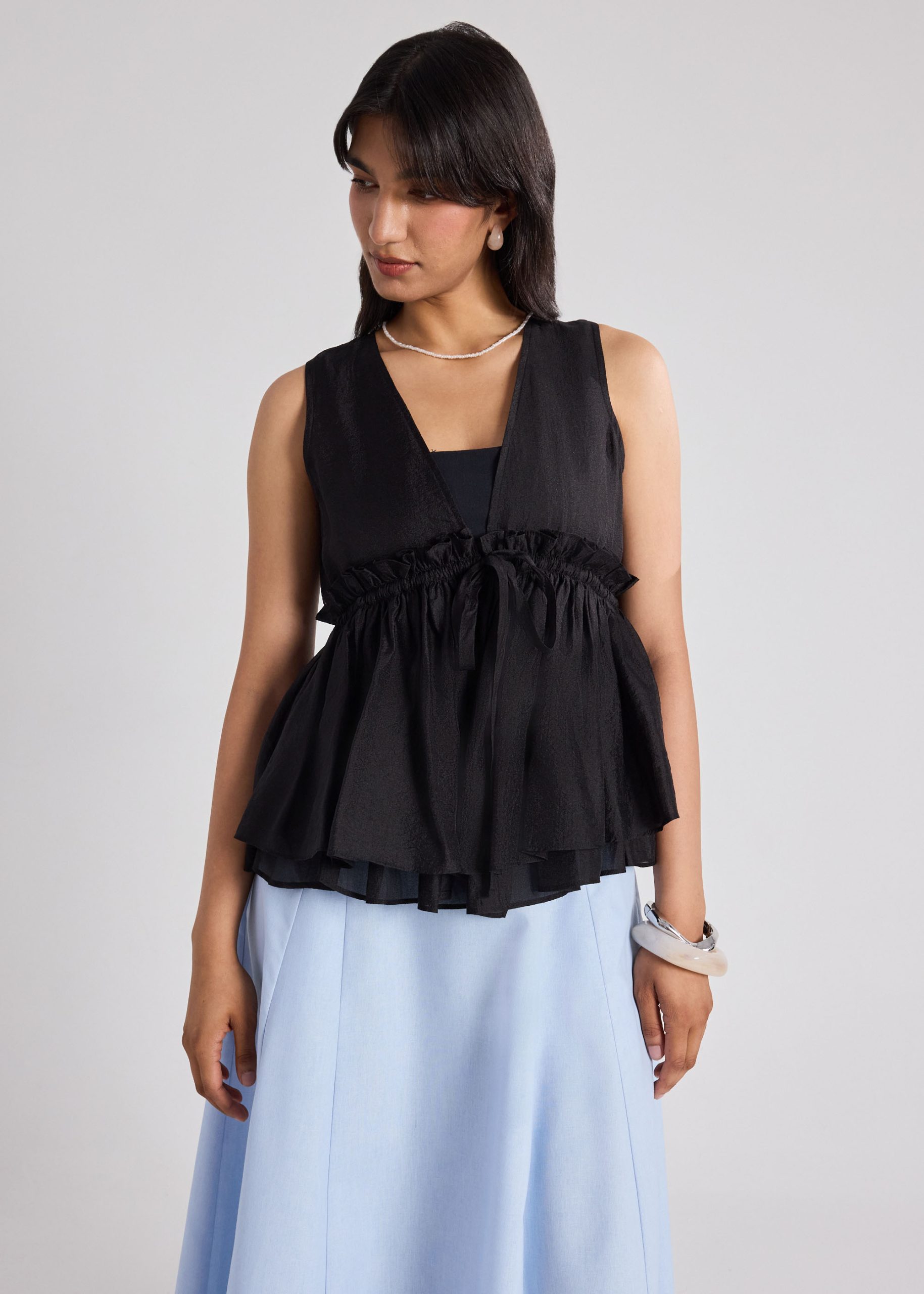 Georgette Peplum Top - Image 3