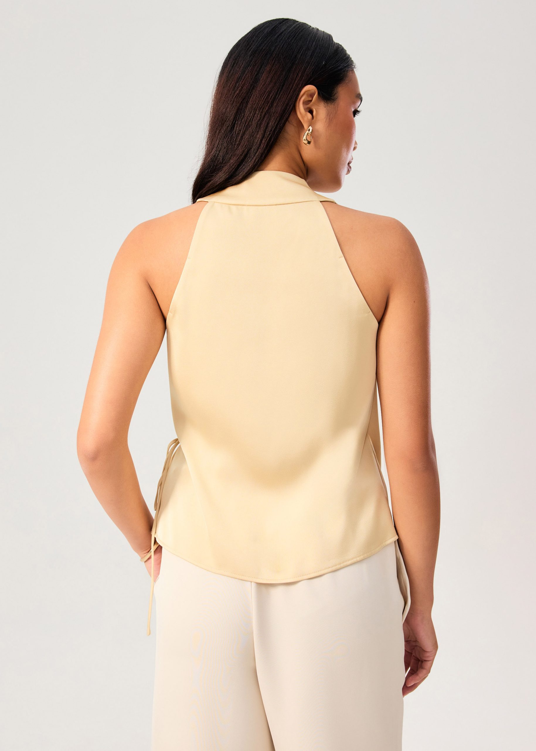 Kareena Front Wrap Satin Top - Image 29